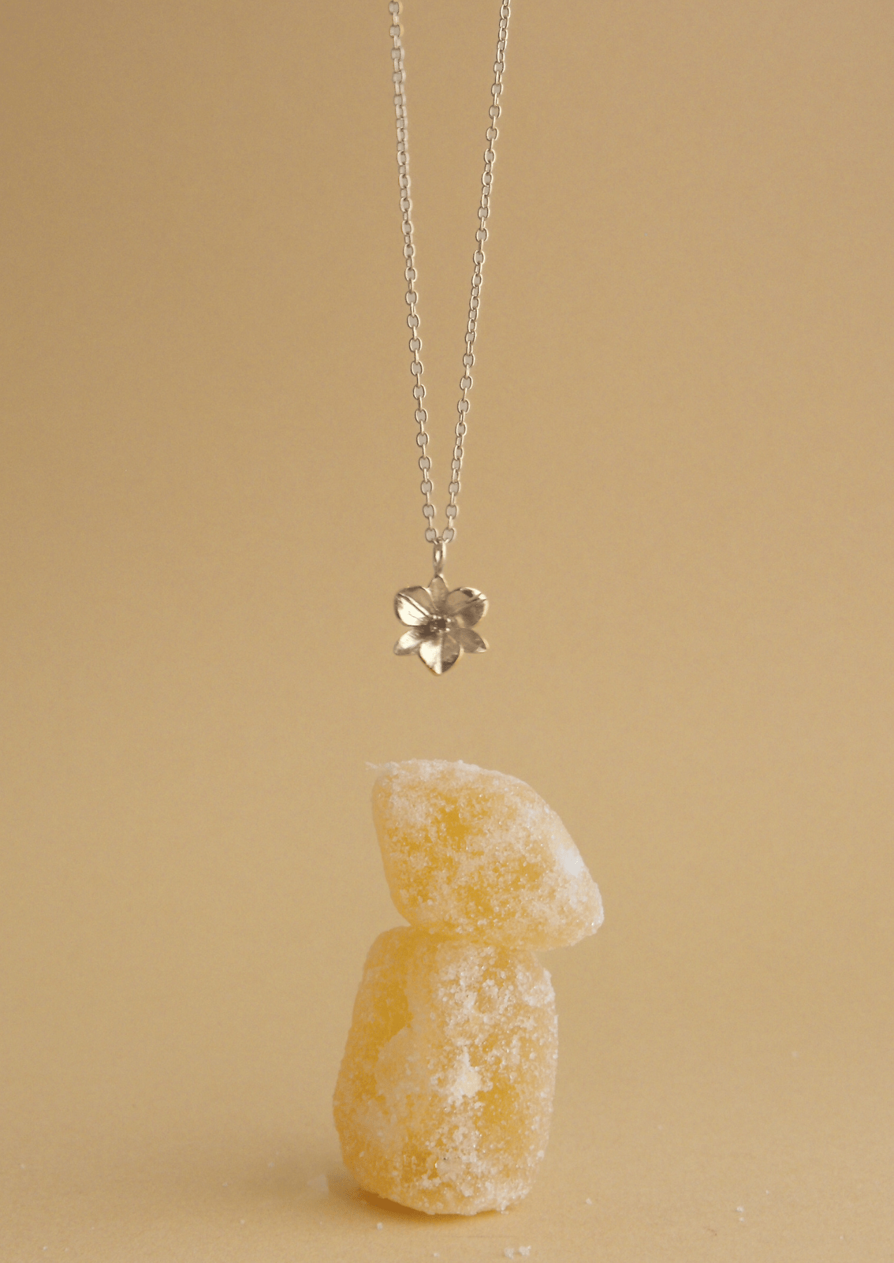 The Orchid Sterling Silver Pendant Necklace - Molten Store