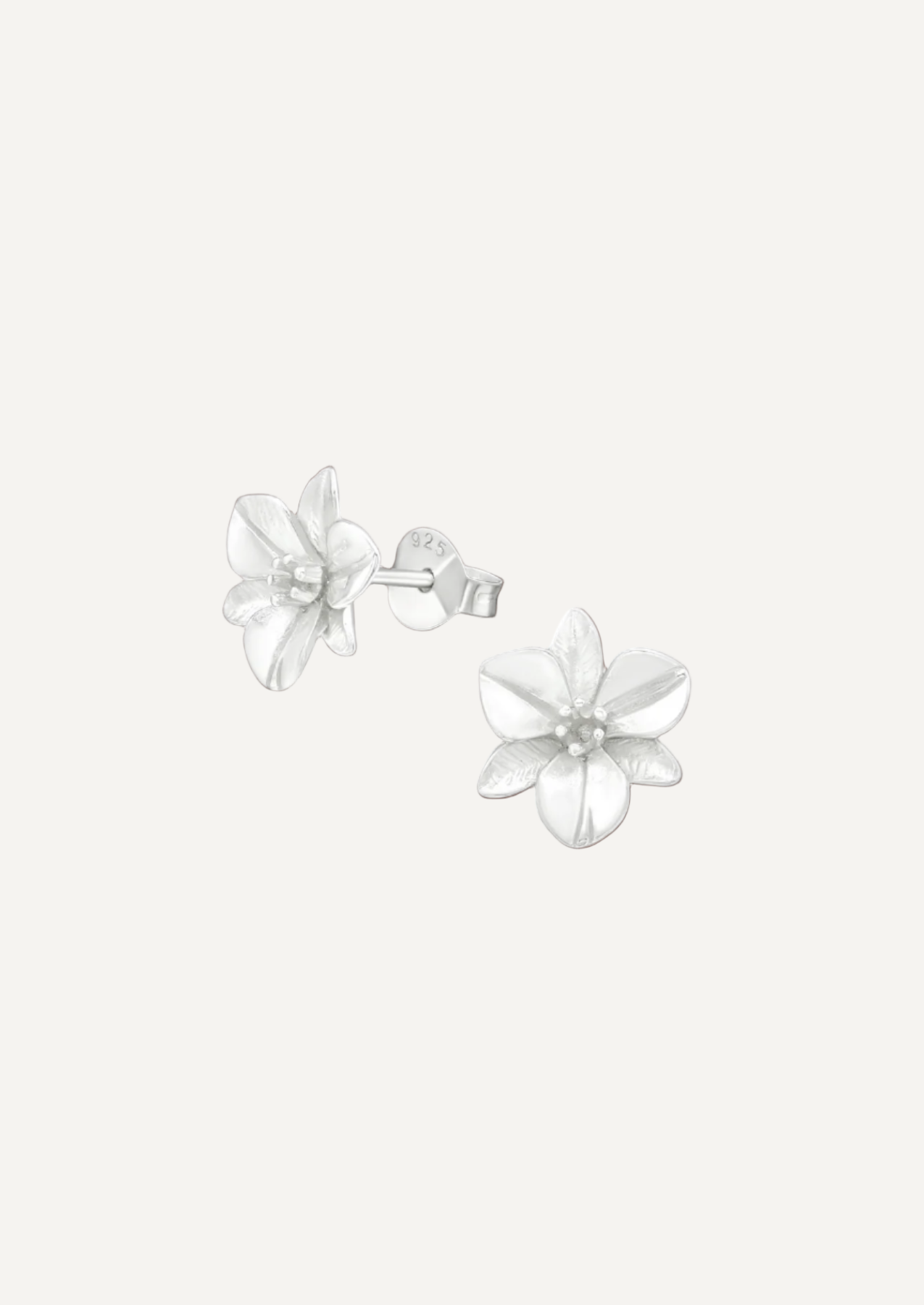 The Orchid Sterling Silver Stud Earrings - Molten Store