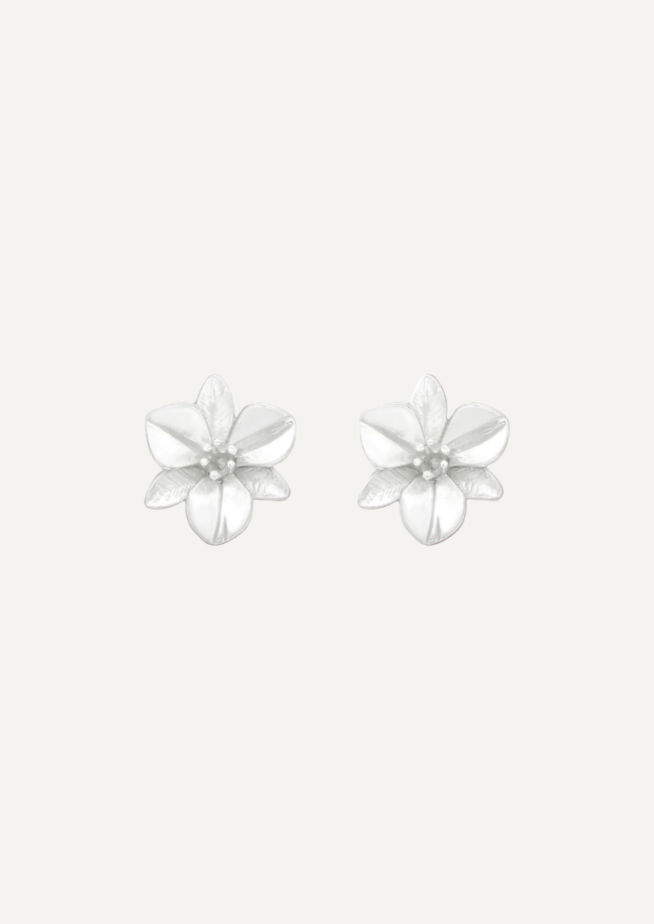 The Orchid Sterling Silver Stud Earrings - Molten Store