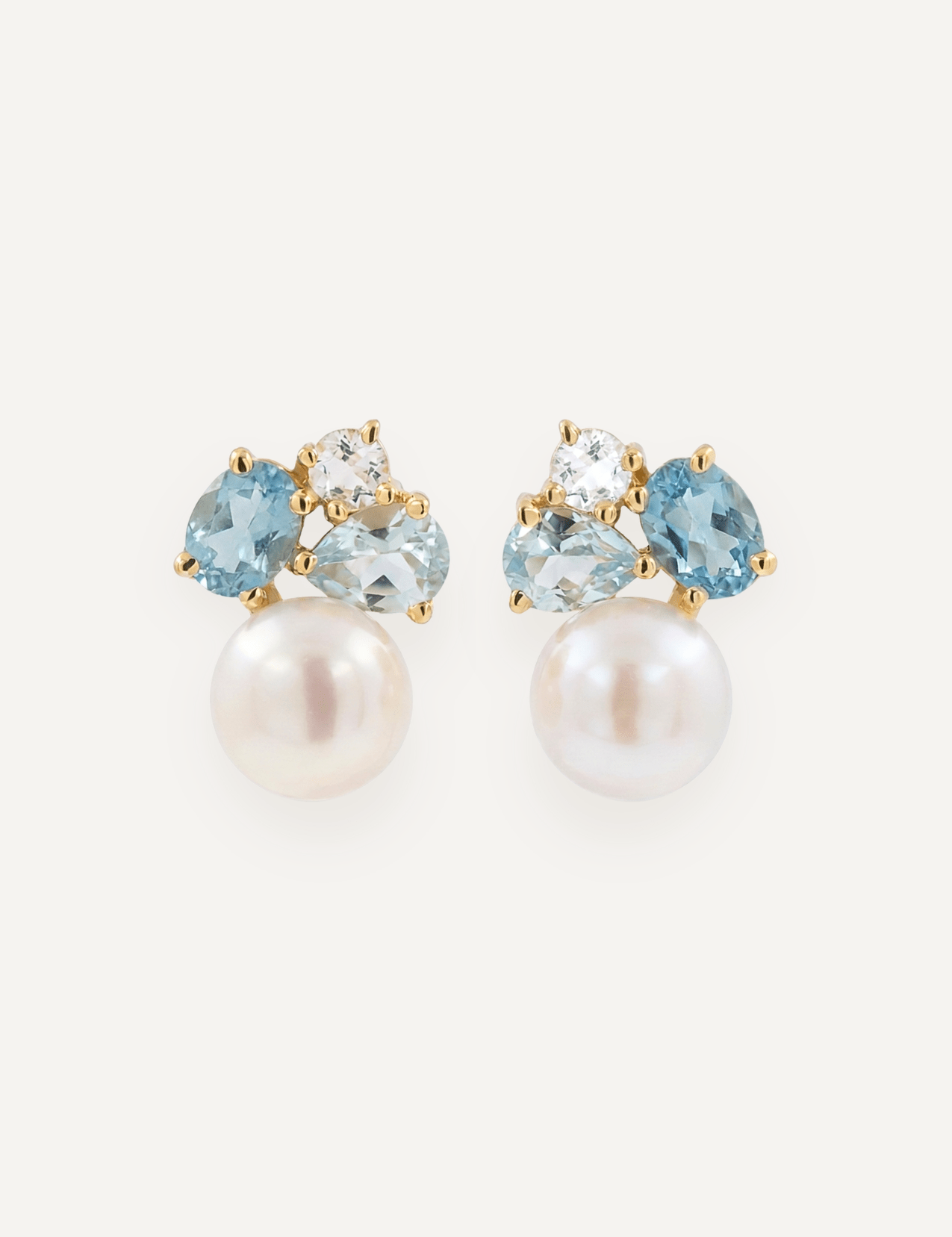The Ottavia Cluster Earrings in Lagoon - Molten Store