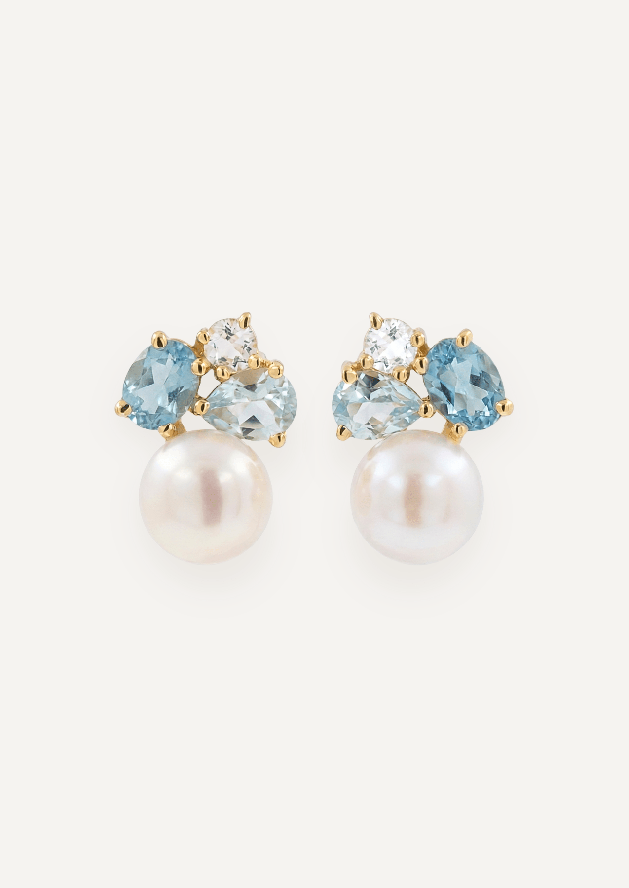 The Ottavia Cluster Earrings in Lagoon - Molten Store