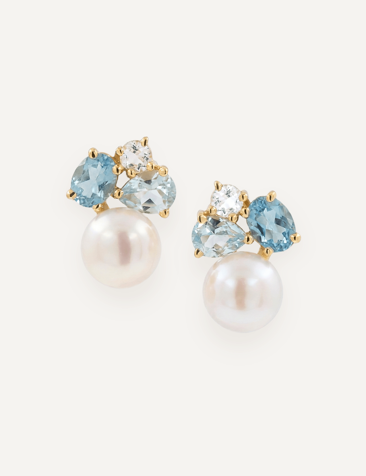 The Ottavia Cluster Earrings in Lagoon - Molten Store