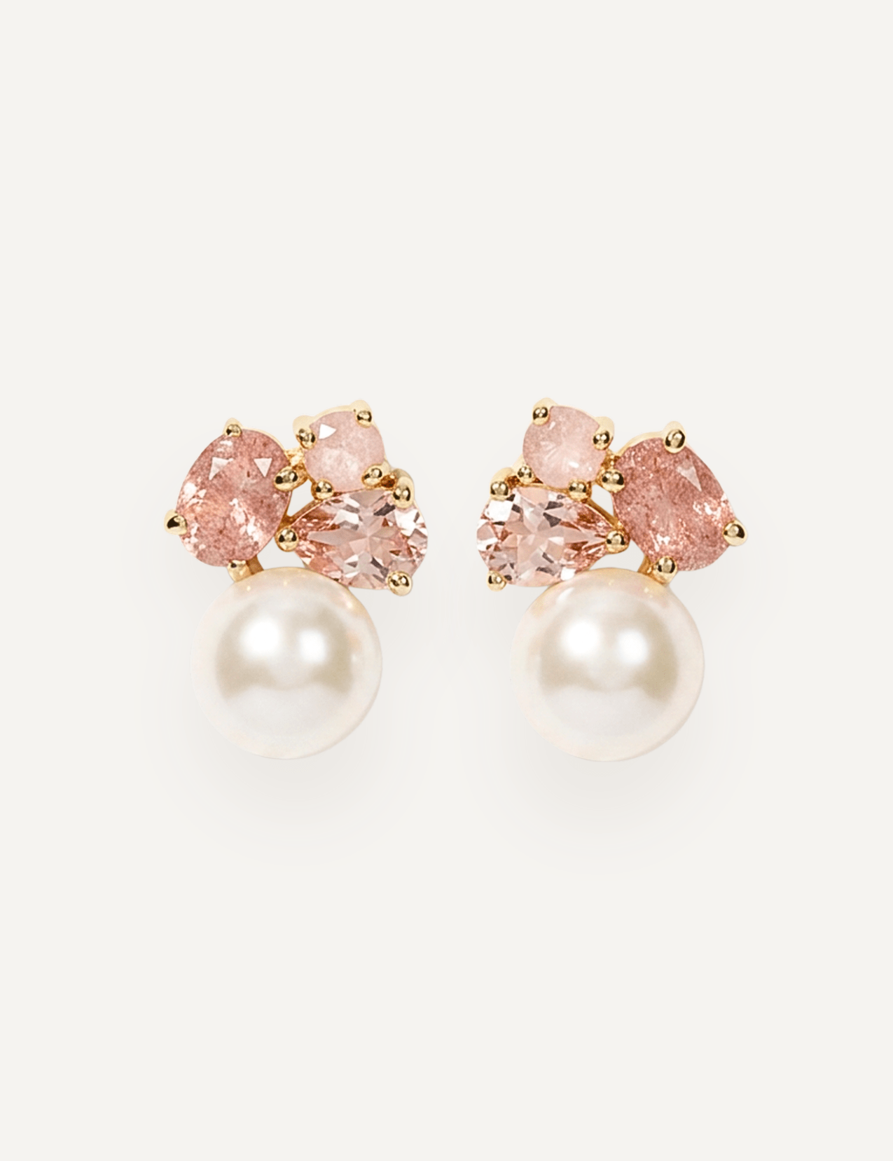 The Ottavia Cluster Earrings in Rose - Molten Store
