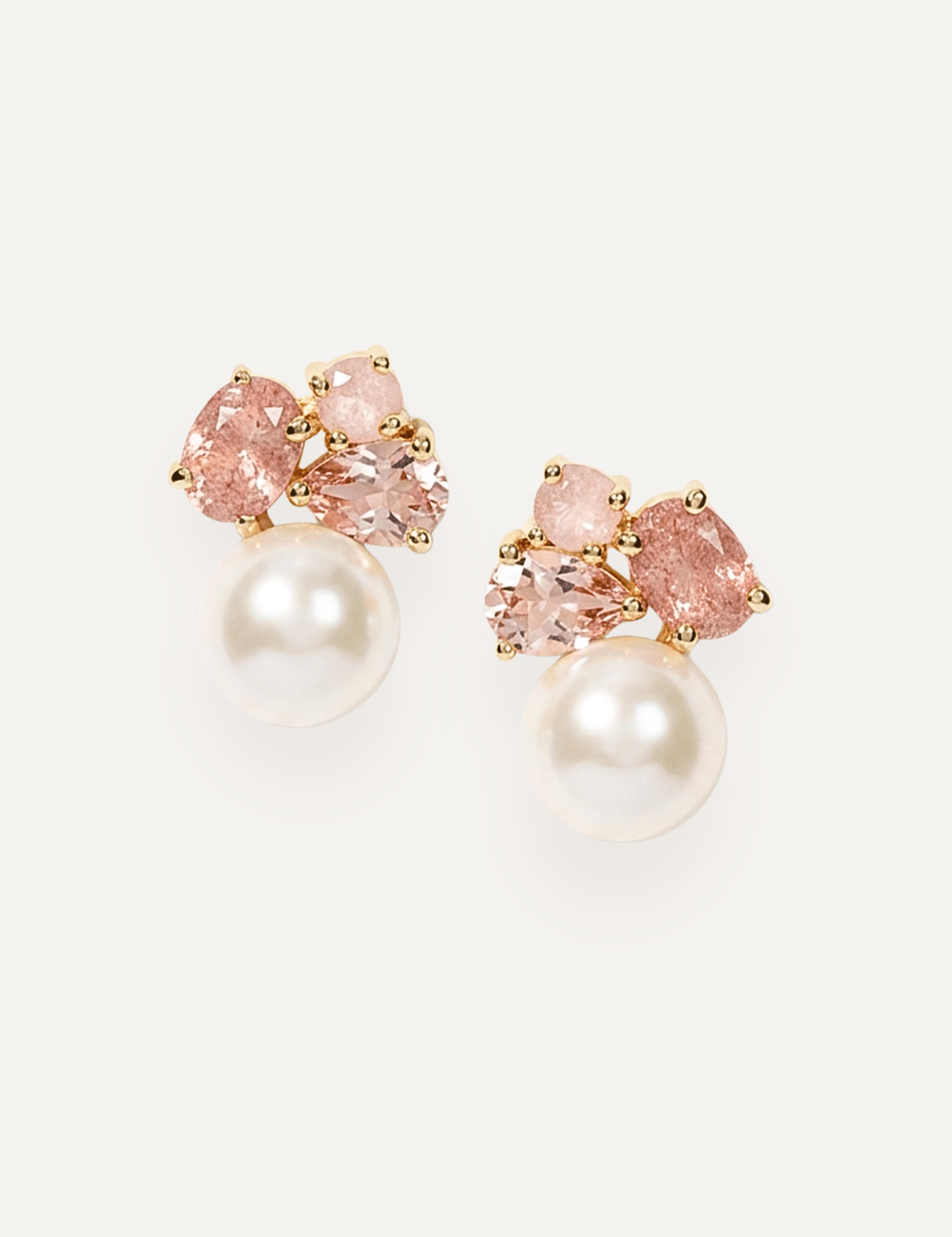 The Ottavia Cluster Earrings in Rose - Molten Store