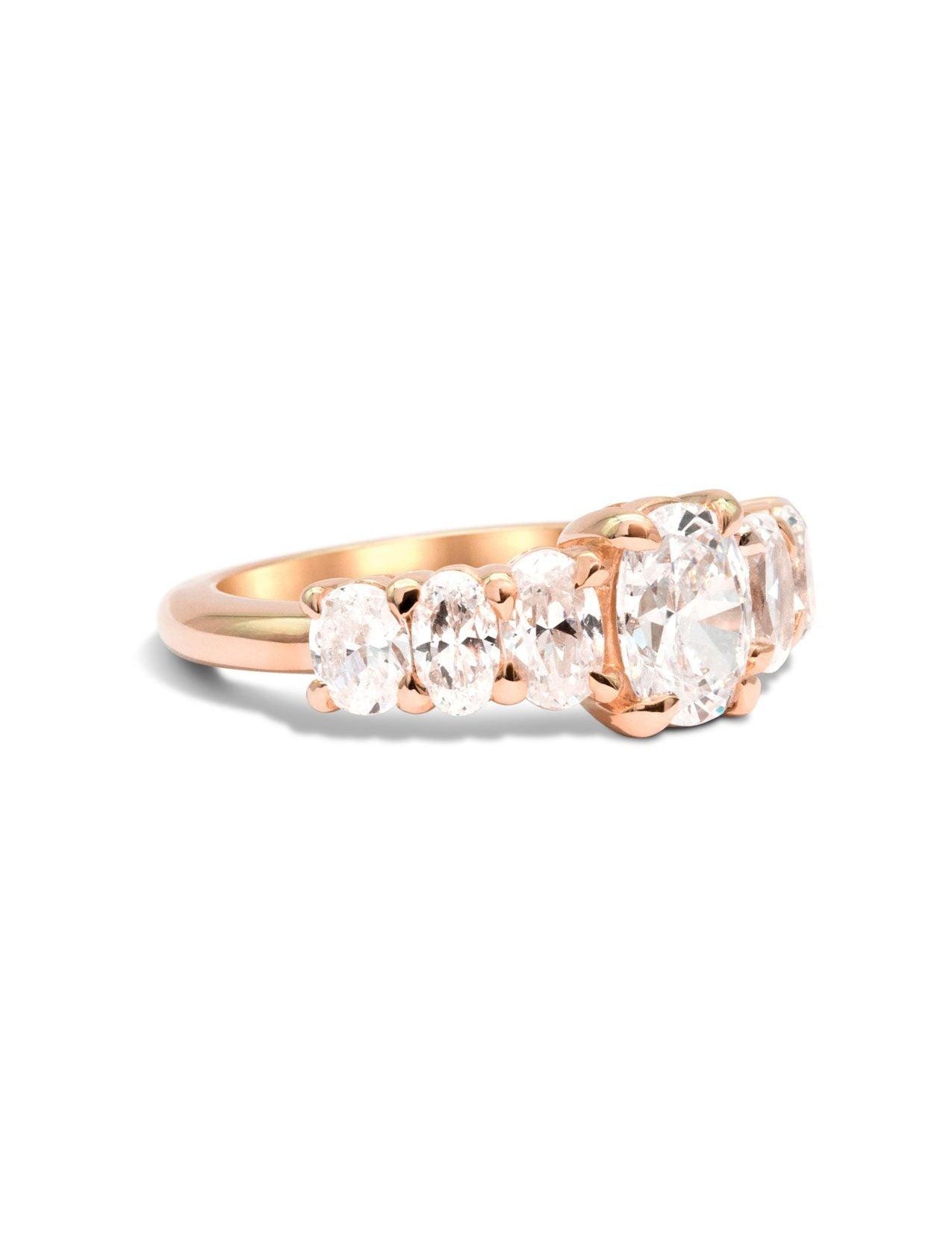 The Oval Banks Rose Gold Ring Setting - Molten Store