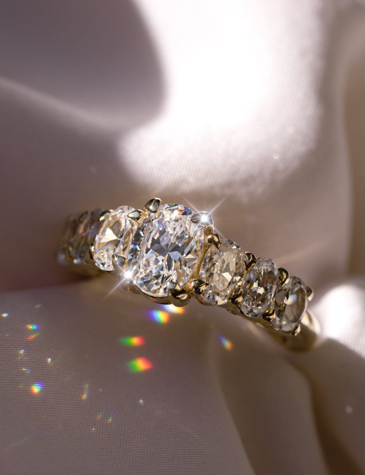 The Oval Banks Yellow Gold Ring Setting - Molten Store