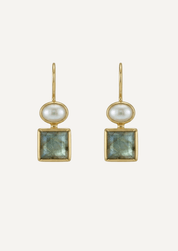 The Paloma Labradorite & Freshwater Pearl Earrings - Molten Store