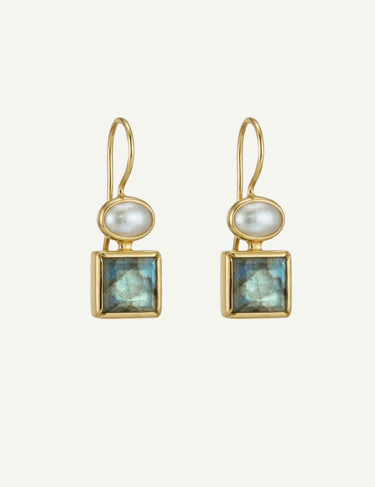 The Paloma Labradorite & Freshwater Pearl Earrings - Molten Store