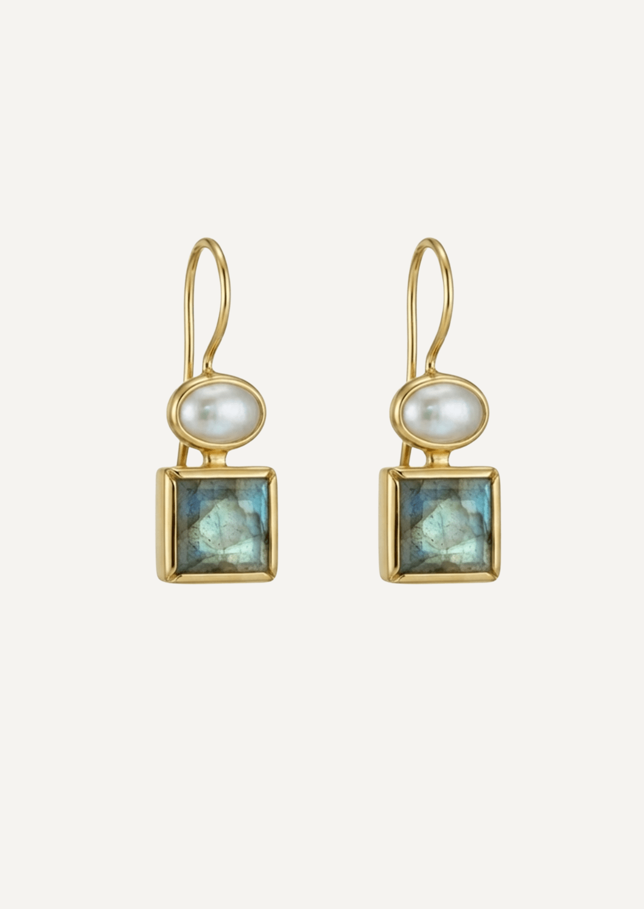 The Paloma Labradorite & Freshwater Pearl Earrings - Molten Store