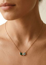 The Paré Green Onyx & Blue Topaz Necklace - Molten Store