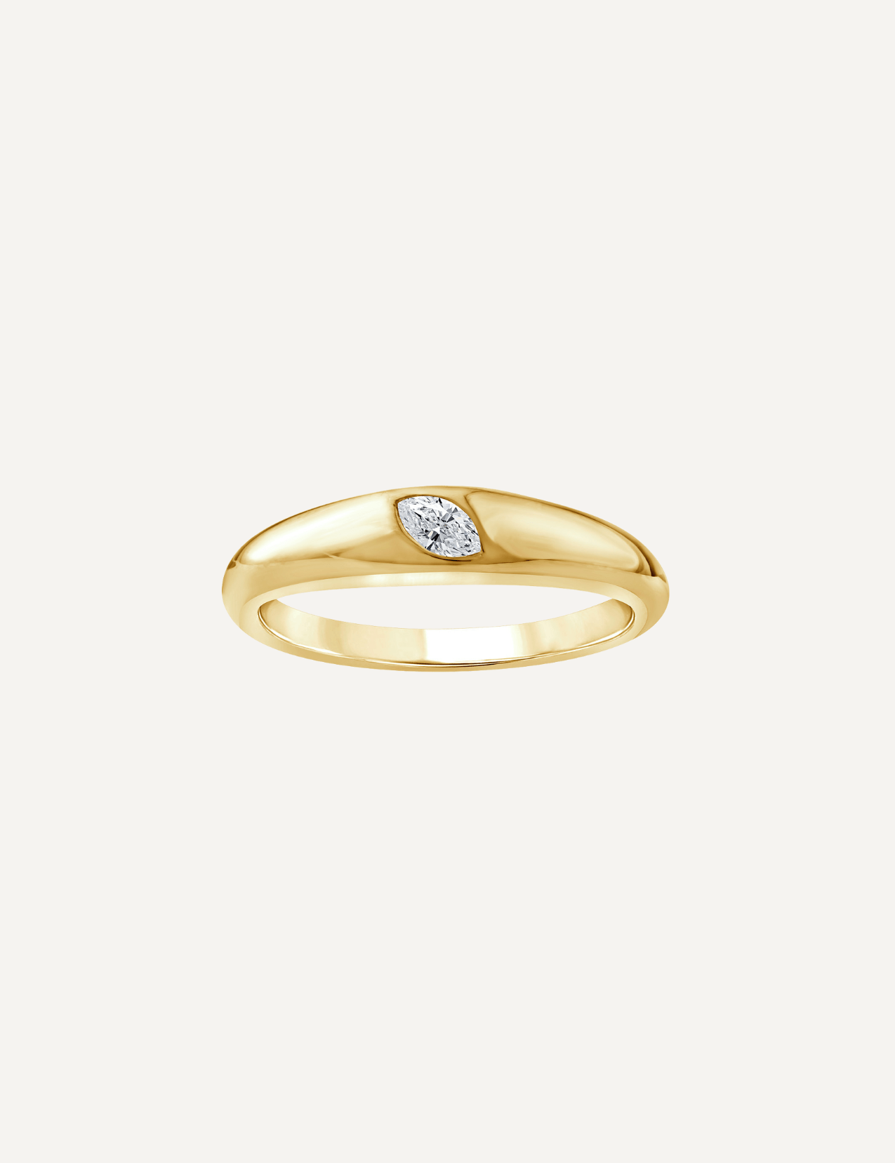 The Parks 9ct Gold Marquise Diamond Ring - Molten Store