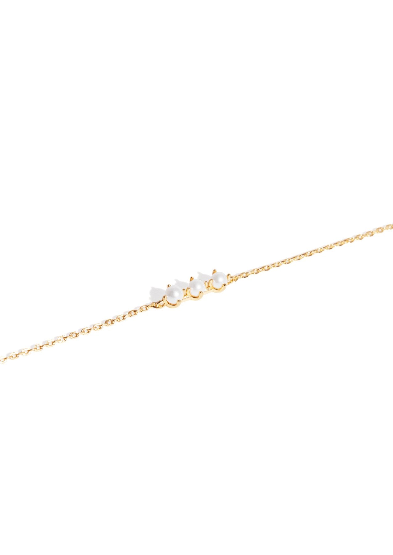 The Pearl Corsage 14ct Gold Vermeil Bracelet - Molten Store