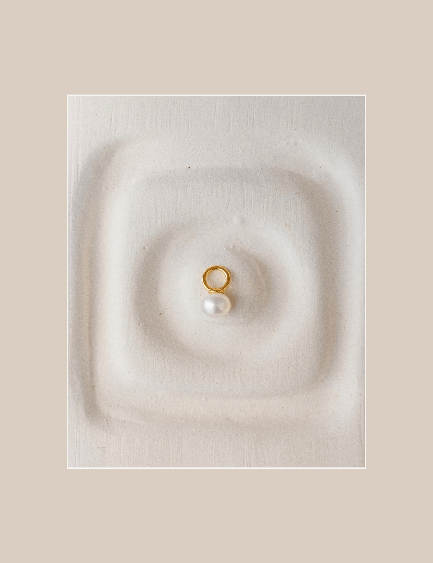 The Poise Gold Vermeil Pearl Earring Charm - Molten Store