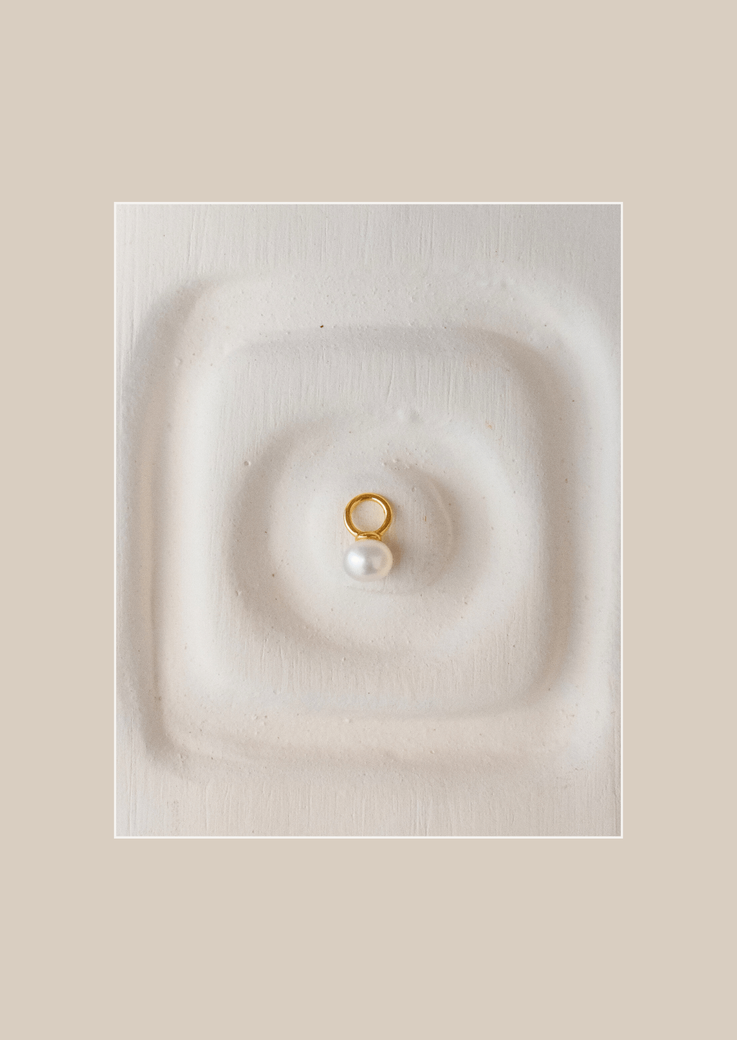 The Poise Gold Vermeil Pearl Earring Charm - Molten Store