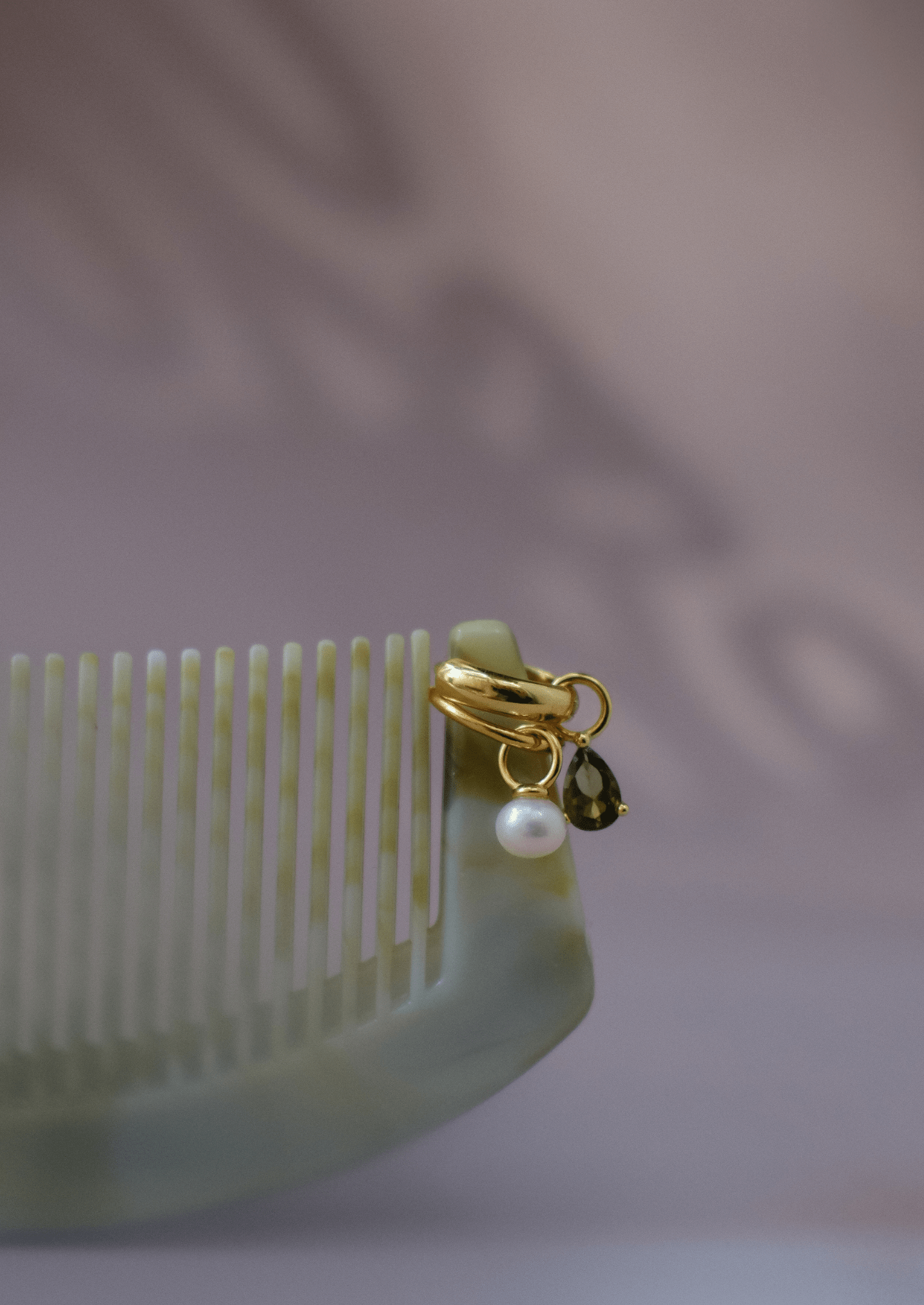 The Poise Gold Vermeil Pearl Earring Charm - Molten Store