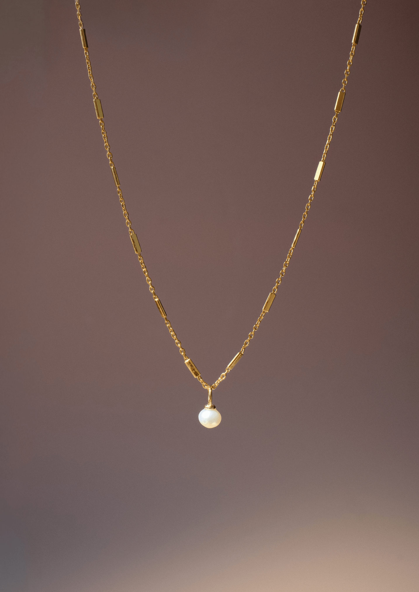 The Poise Gold Vermeil Pearl Necklace - Molten Store
