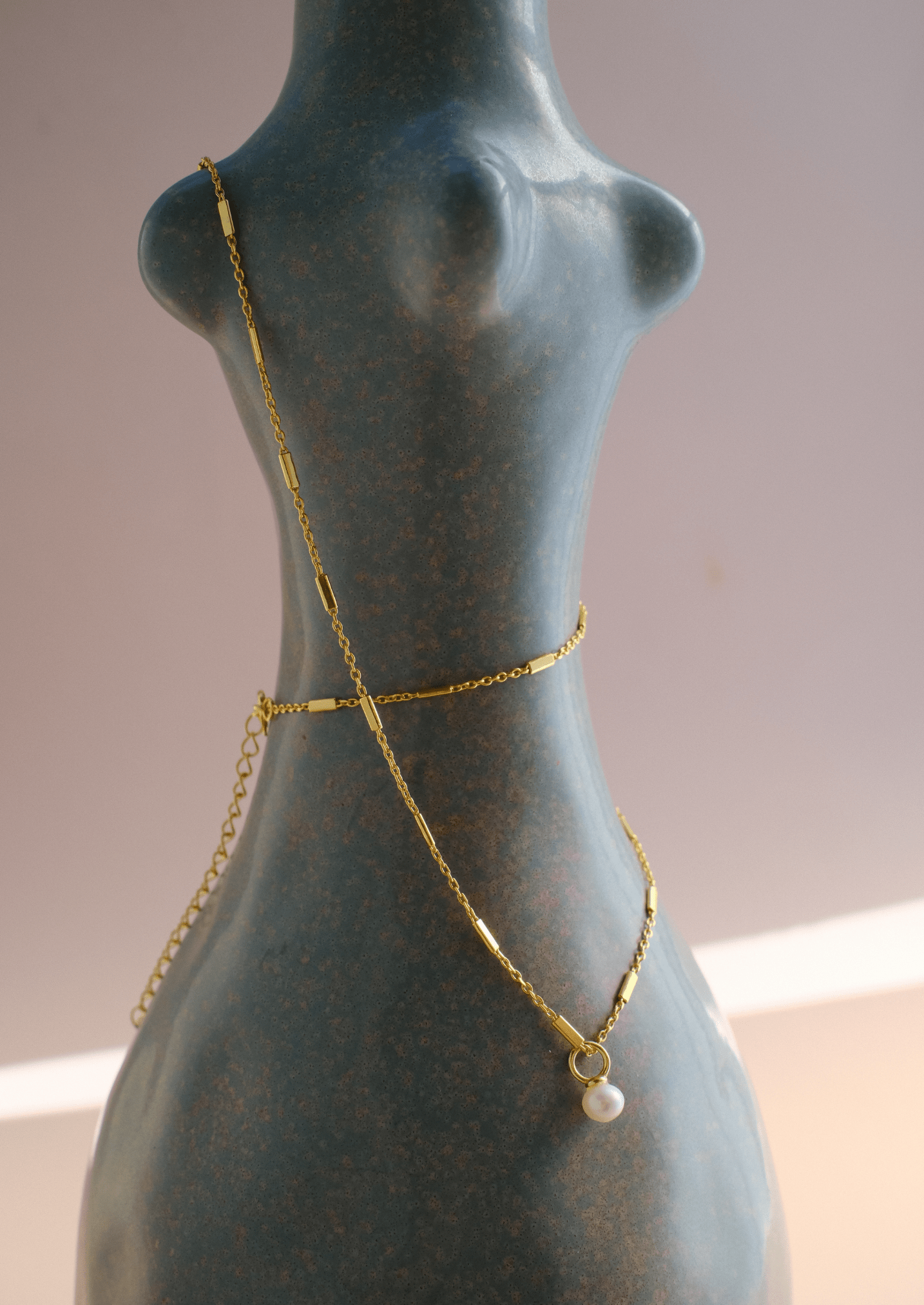 The Poise Gold Vermeil Pearl Necklace - Molten Store