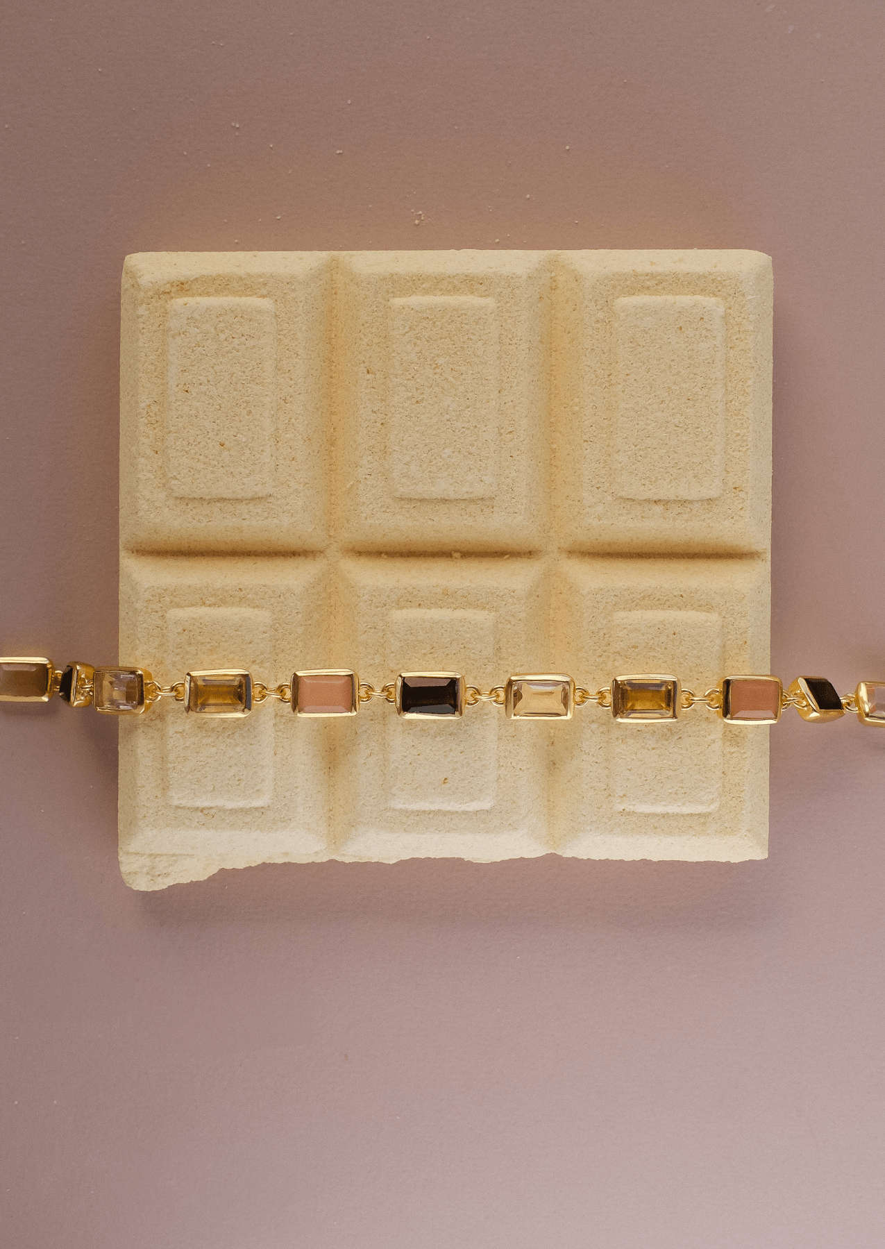 The Reign Gold Vermeil Multi - Stone Bracelet - Molten Store