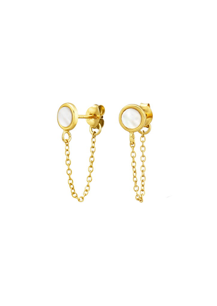 The Rhythm 14ct Gold Vermeil Ear Jacket Earrings - Molten Store