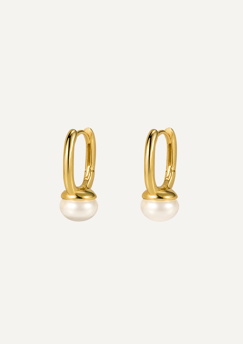 The Rise Gold Vermeil Freshwater Pearl Earrings