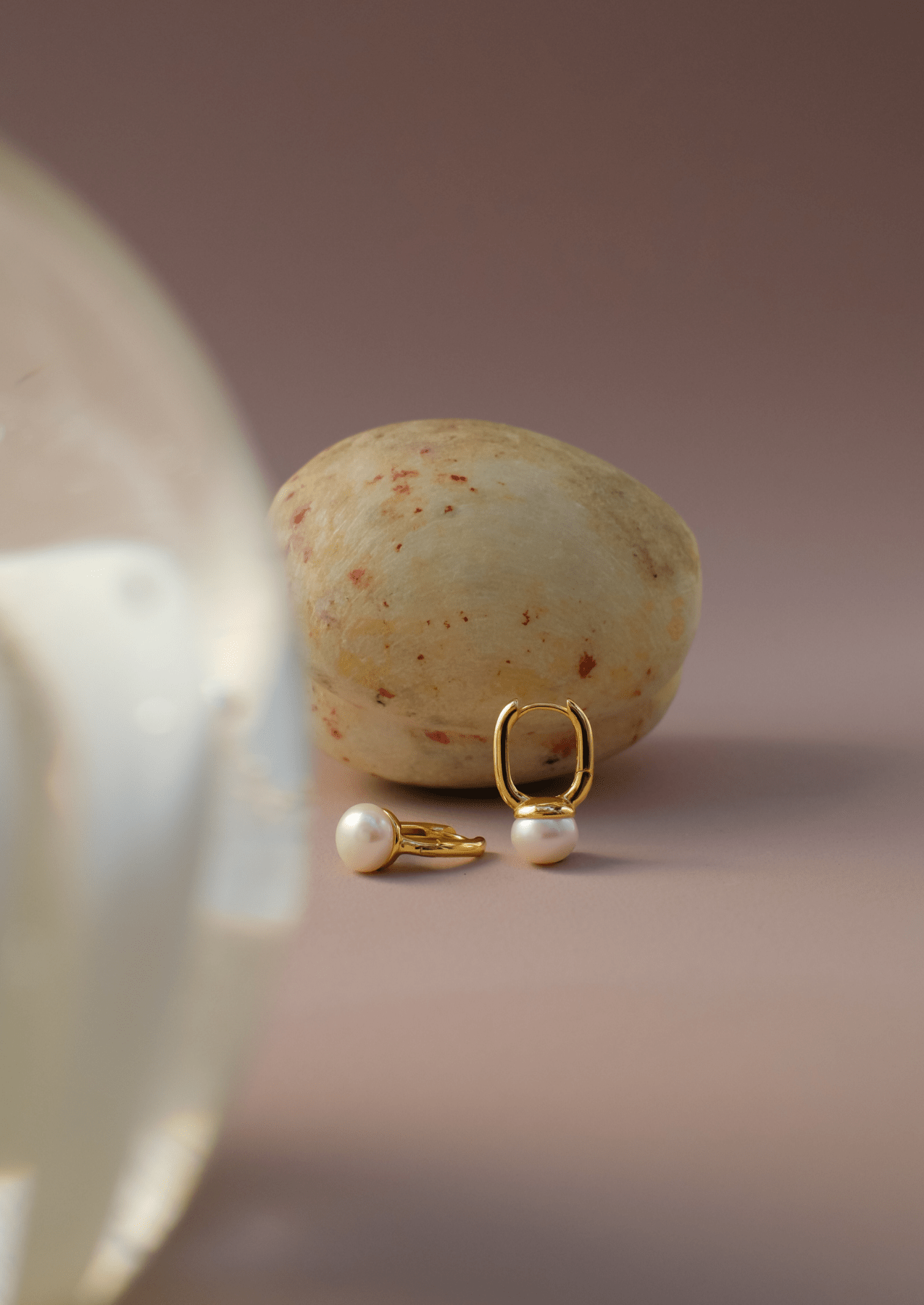 The Rise Gold Vermeil Freshwater Pearl Earrings - Molten Store