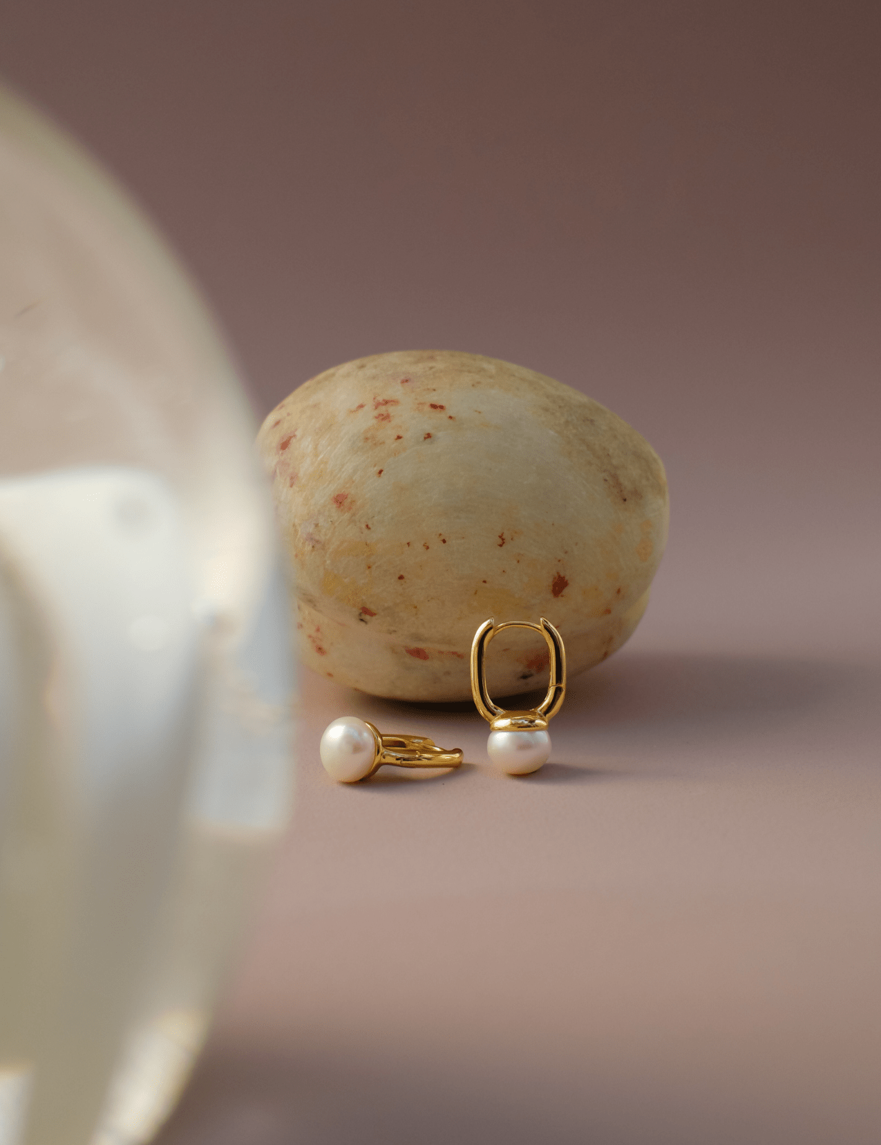 The Rise Gold Vermeil Freshwater Pearl Earrings - Molten Store