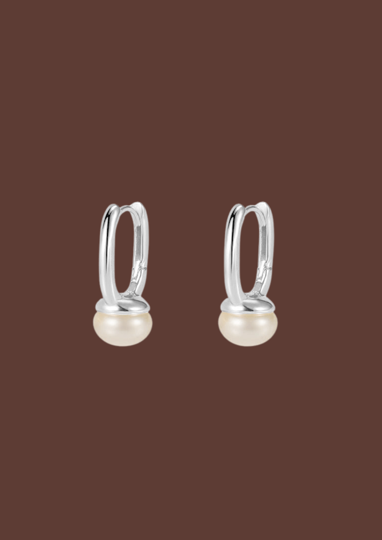 The Rise Sterling Silver Pearl Earrings - Molten Store