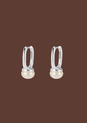 The Rise Sterling Silver Pearl Earrings - Molten Store
