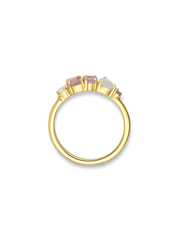 The Rosa Salacia 18ct Gold Vermeil Cluster Ring - Molten Store