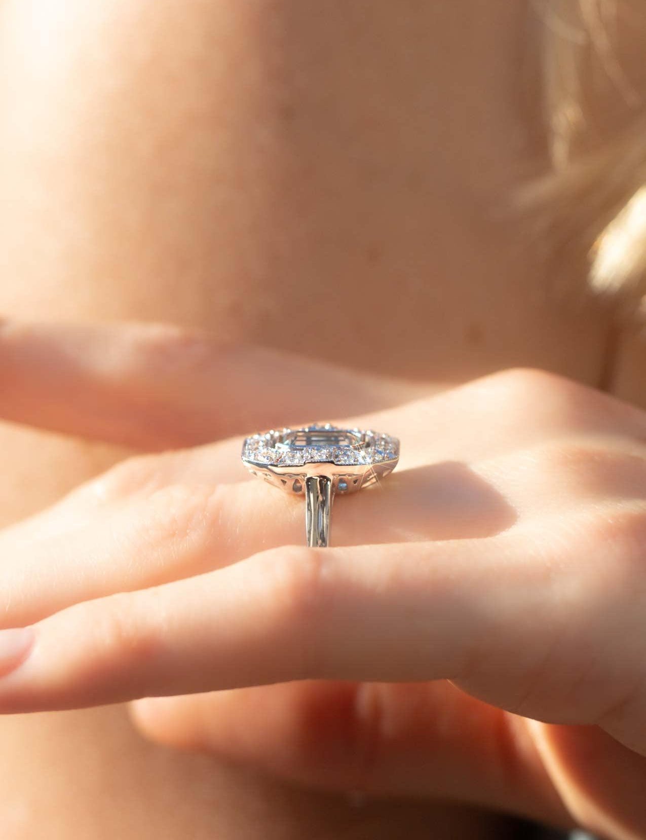 The Sadie Ring with 1.63ct Aquamarine - Molten Store