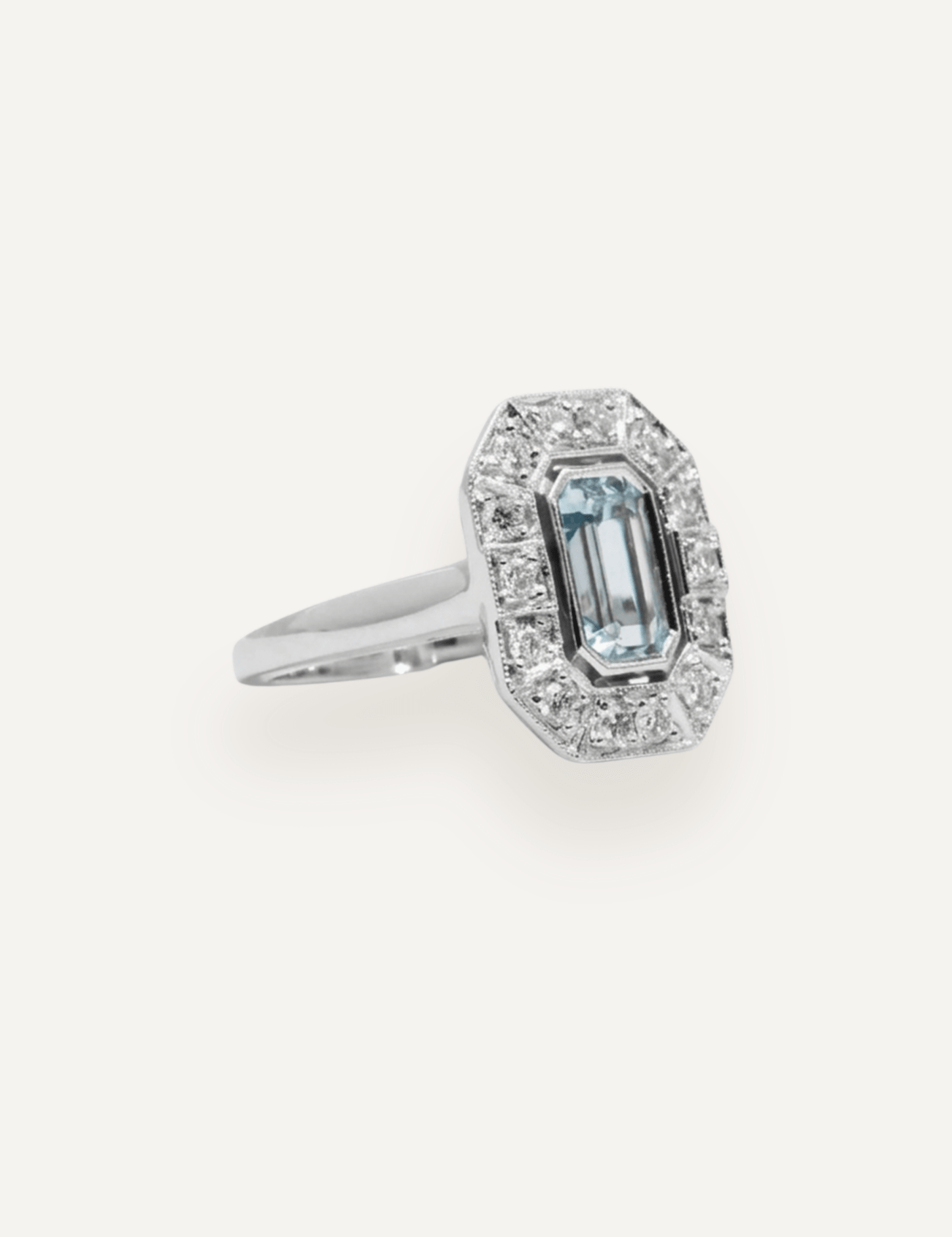 The Sadie Ring with 1.63ct Aquamarine - Molten Store