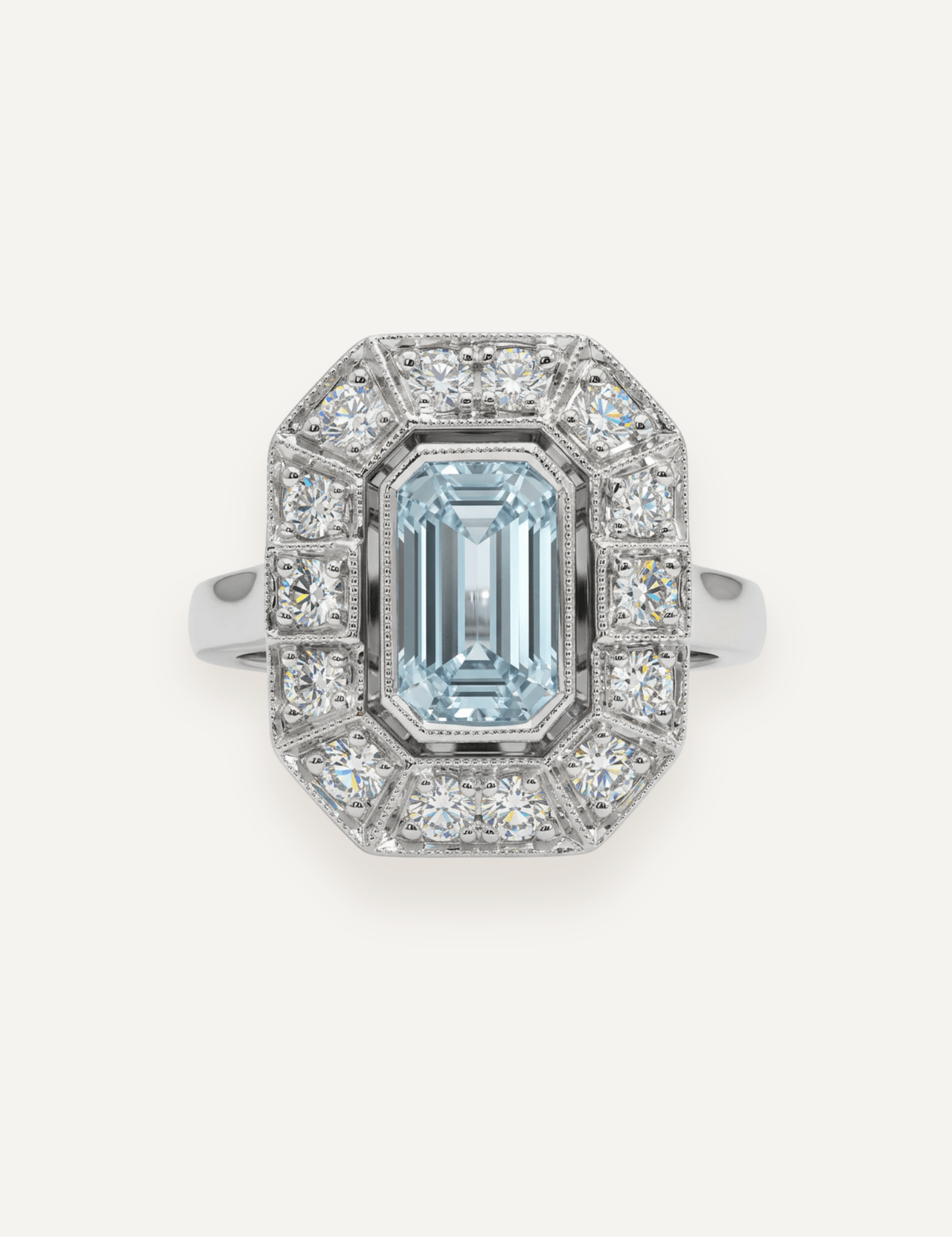 The Sadie Ring with 1.63ct Aquamarine - Molten Store