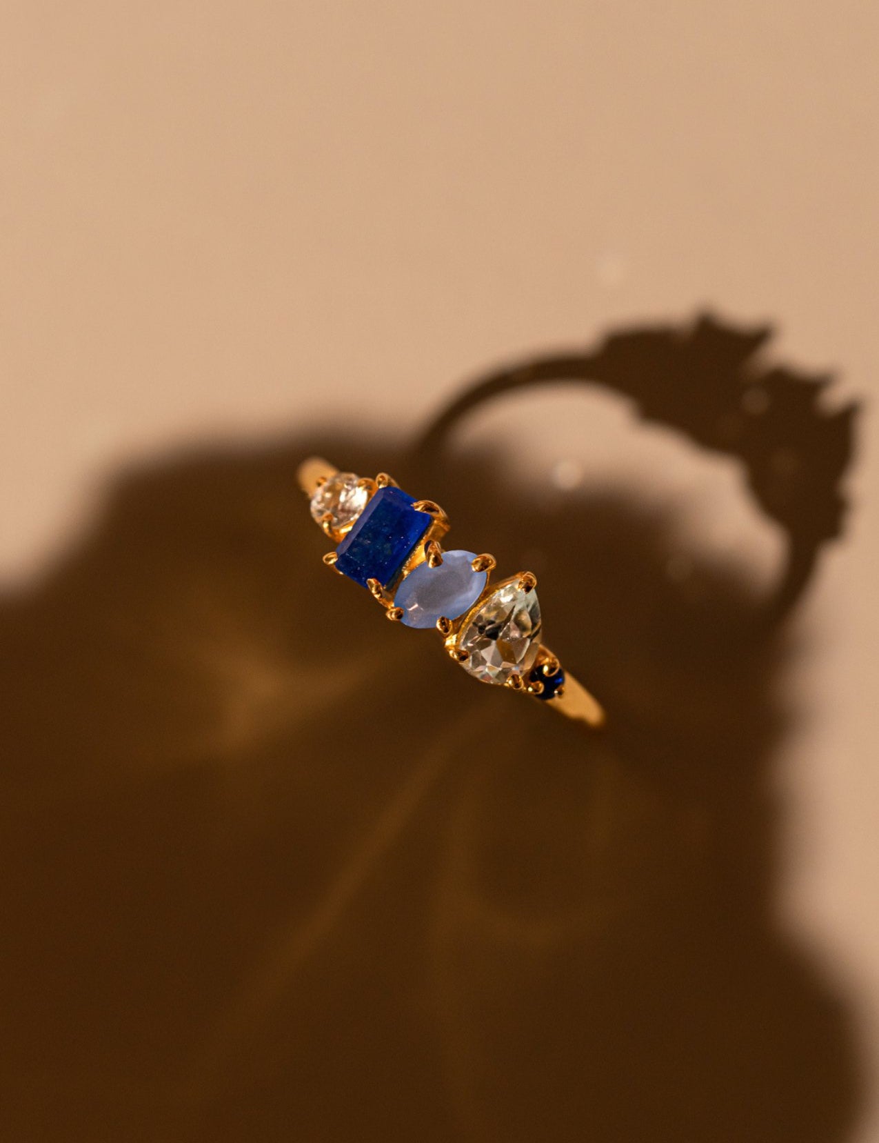 The Salacia 18ct Gold Vermeil Cluster Ring - Molten Store