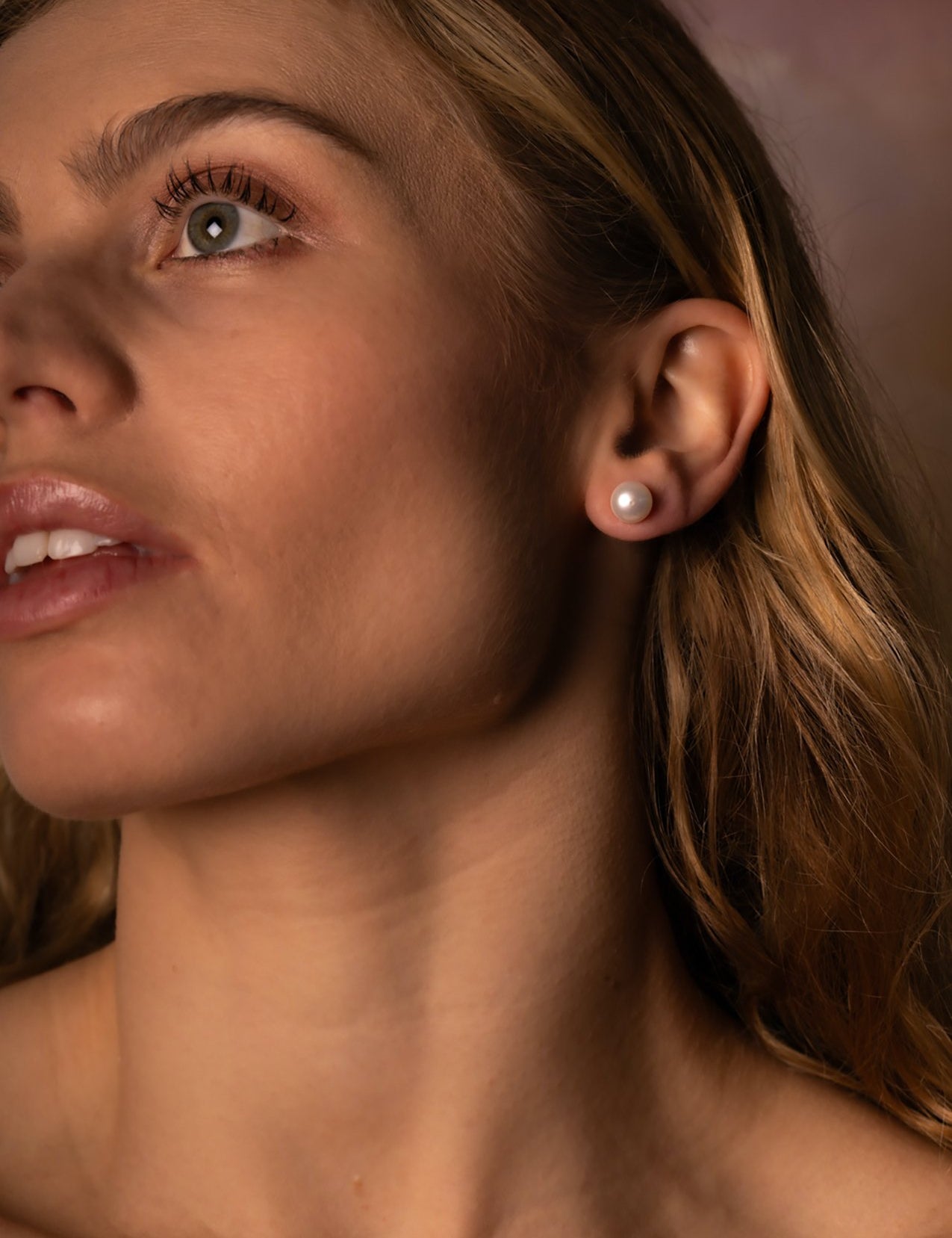 The Siren Pearl Gold Vermeil Stud Earrings (8mm) - Molten Store