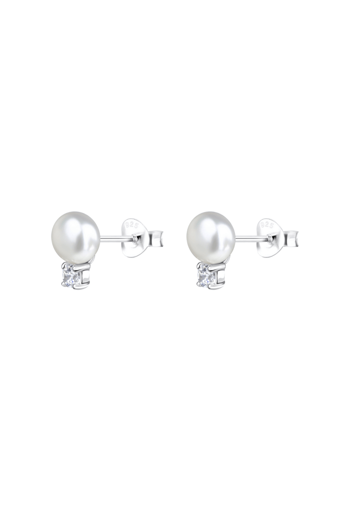 The Snowdrop Sterling Silver Stud Earrings - Molten Store