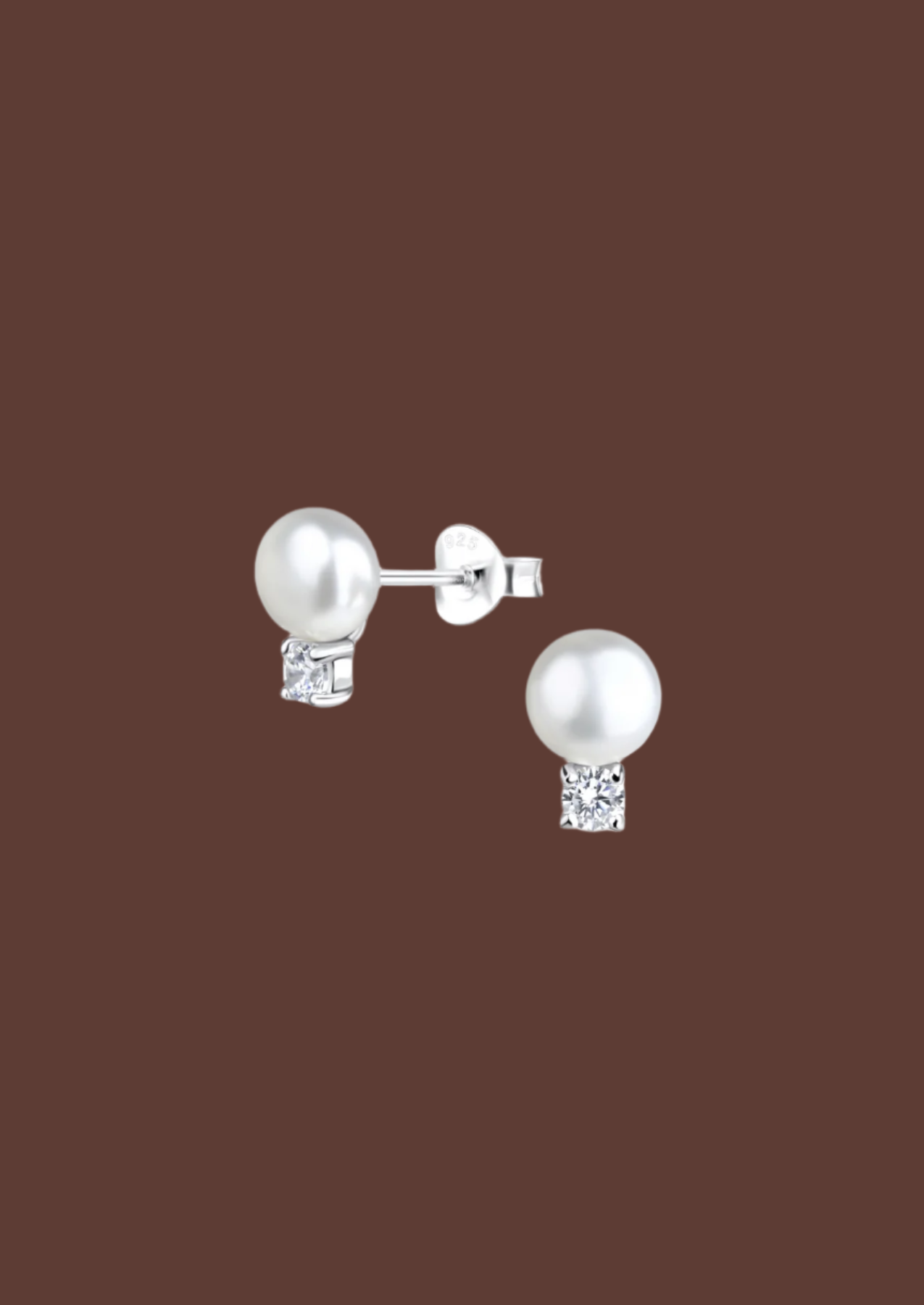 The Snowdrop Sterling Silver Stud Earrings - Molten Store