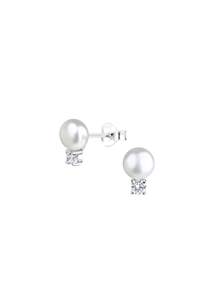 The Snowdrop Sterling Silver Stud Earrings - Molten Store
