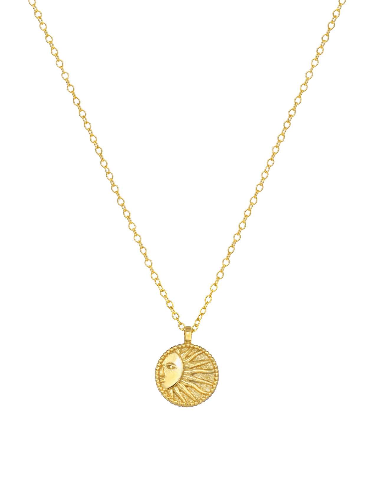 The Soleil 14ct Gold Vermeil Pendant Necklace - Molten Store