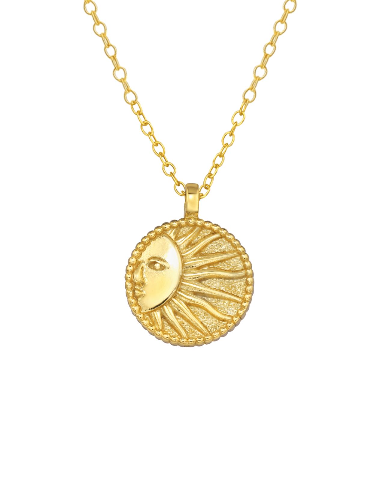 The Soleil 14ct Gold Vermeil Pendant Necklace - Molten Store