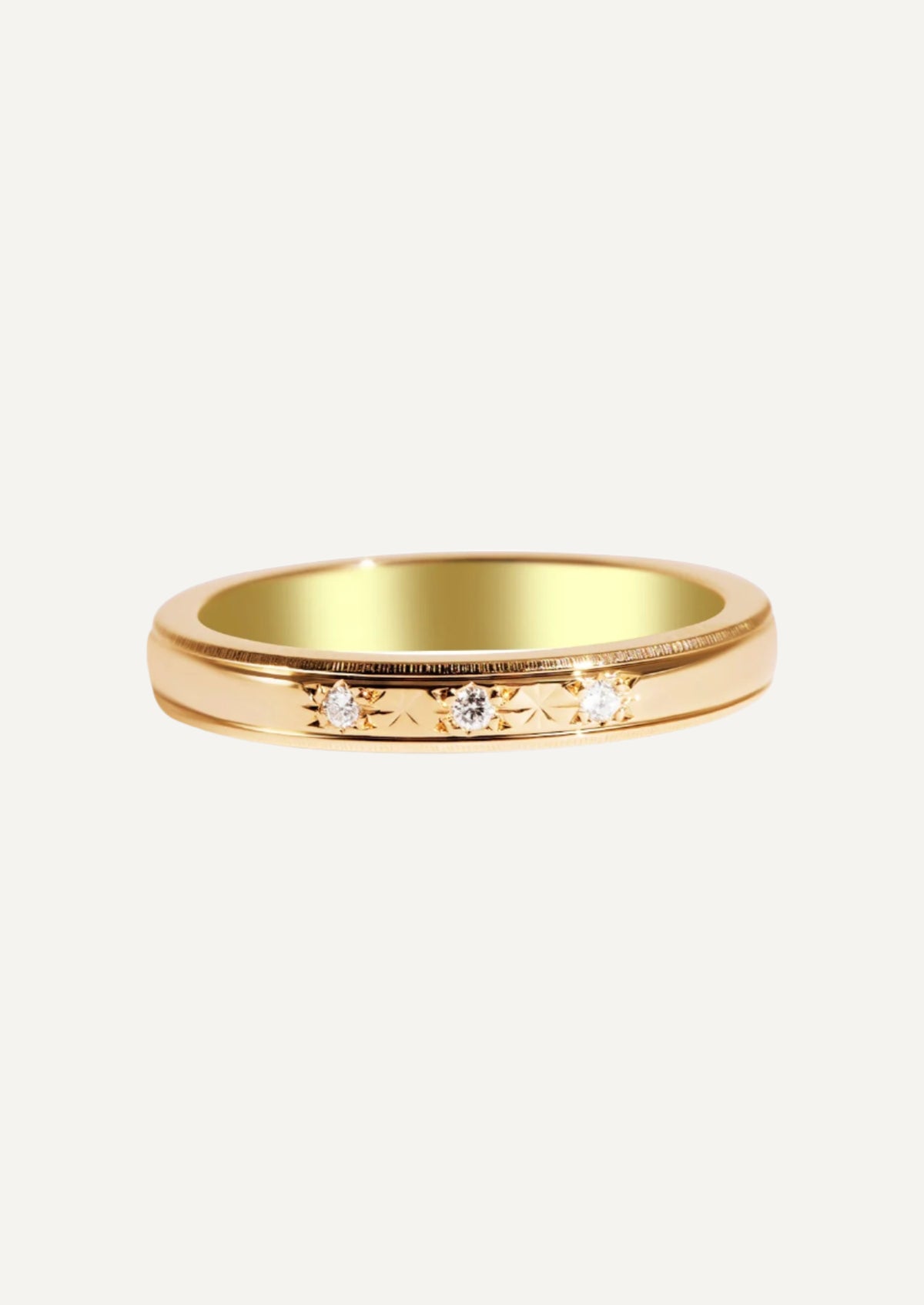 The Spell Yellow Gold Band - Molten Store