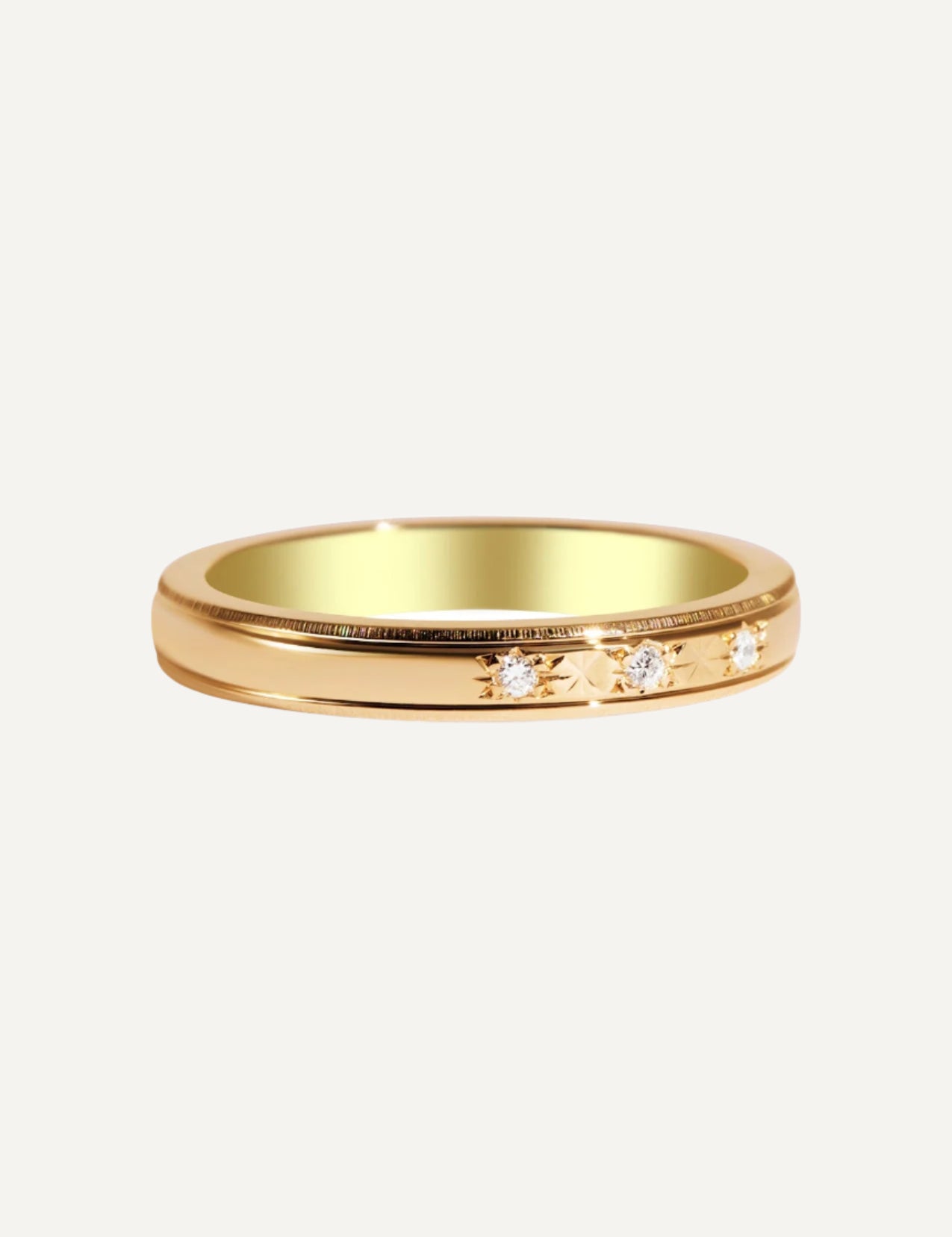 The Spell Yellow Gold Band - Molten Store