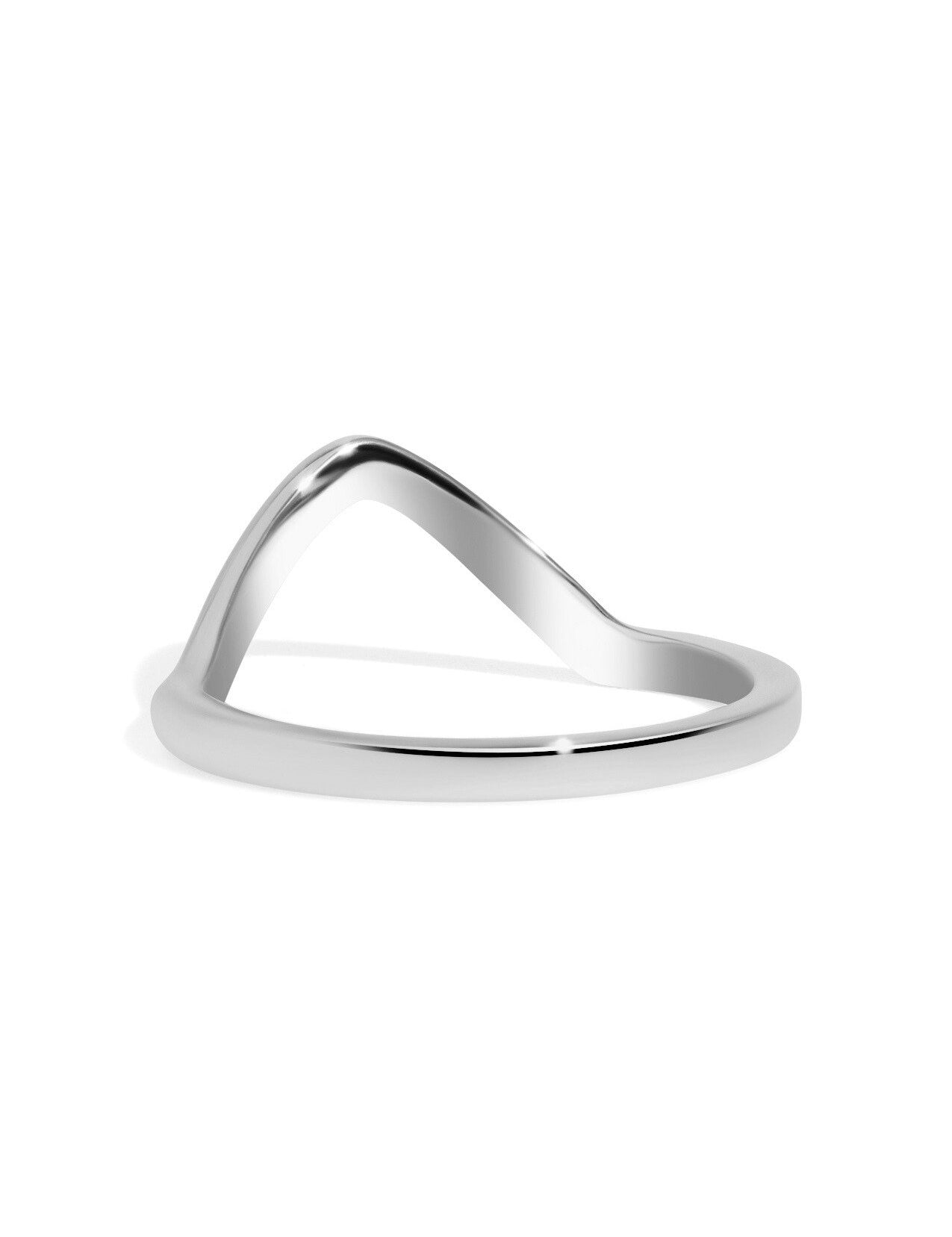 The Spire White Gold Band - Molten Store