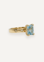 The Stella Ring with 1.43ct Aquamarine - Molten Store
