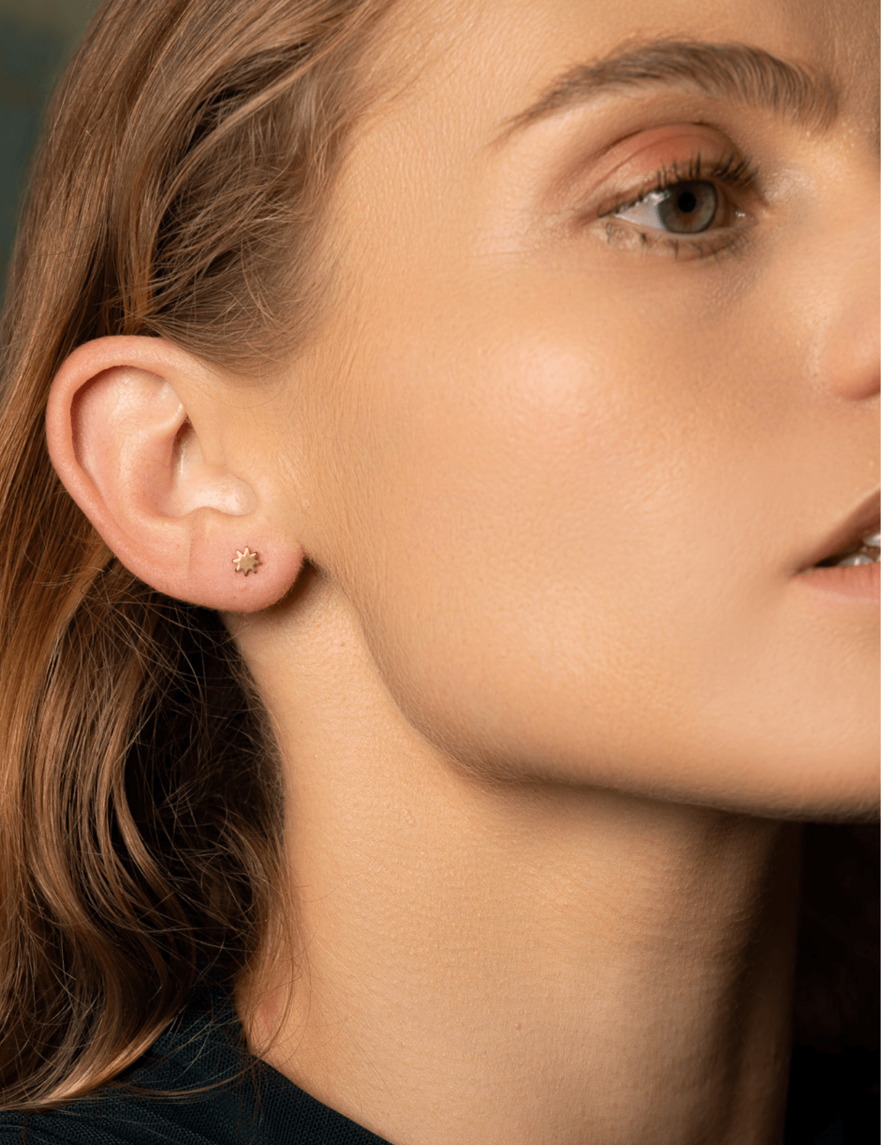 The Stellar 14ct Gold Vermeil Stud Earrings - Molten Store