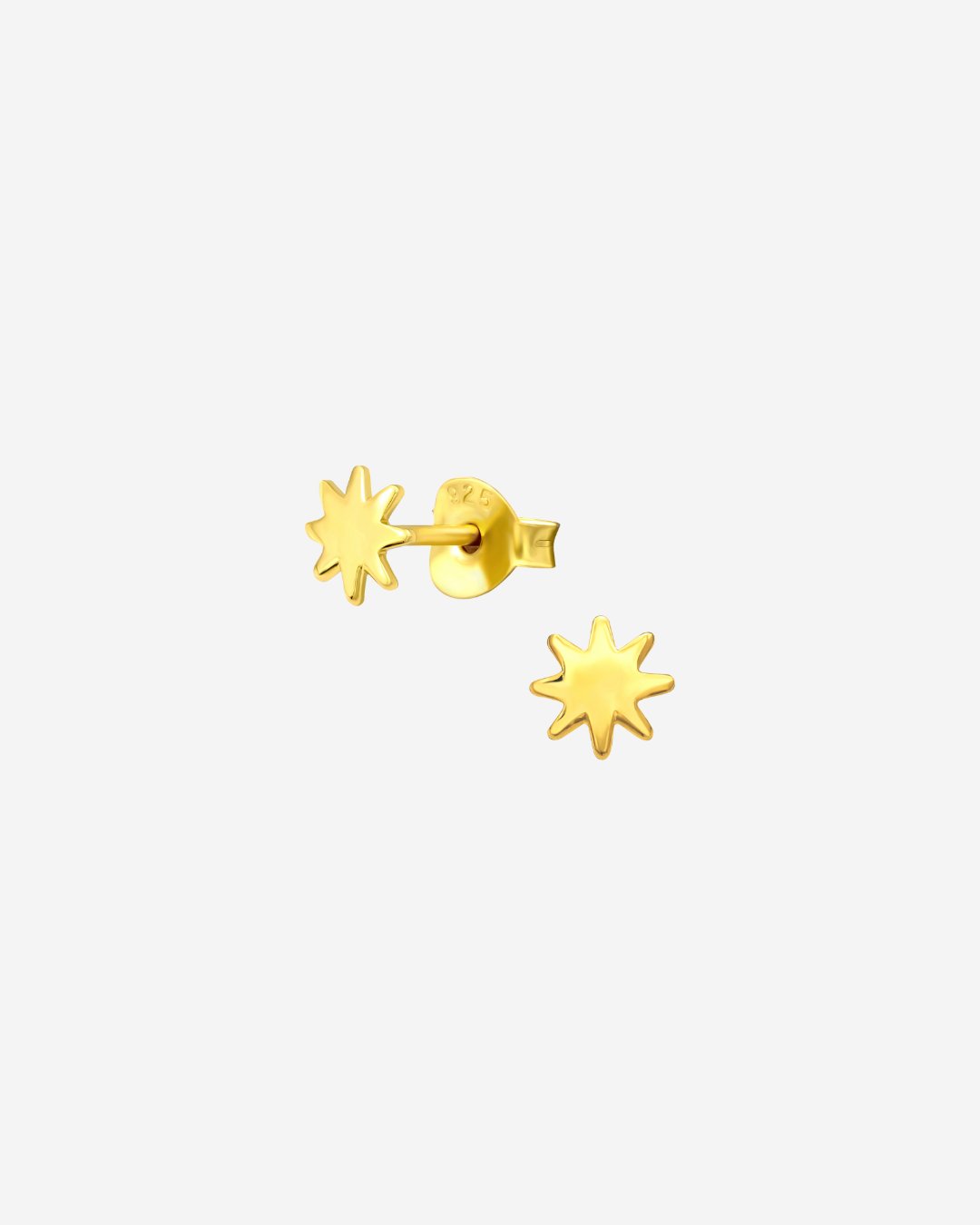 The Stellar 14ct Gold Vermeil Stud Earrings - Molten Store