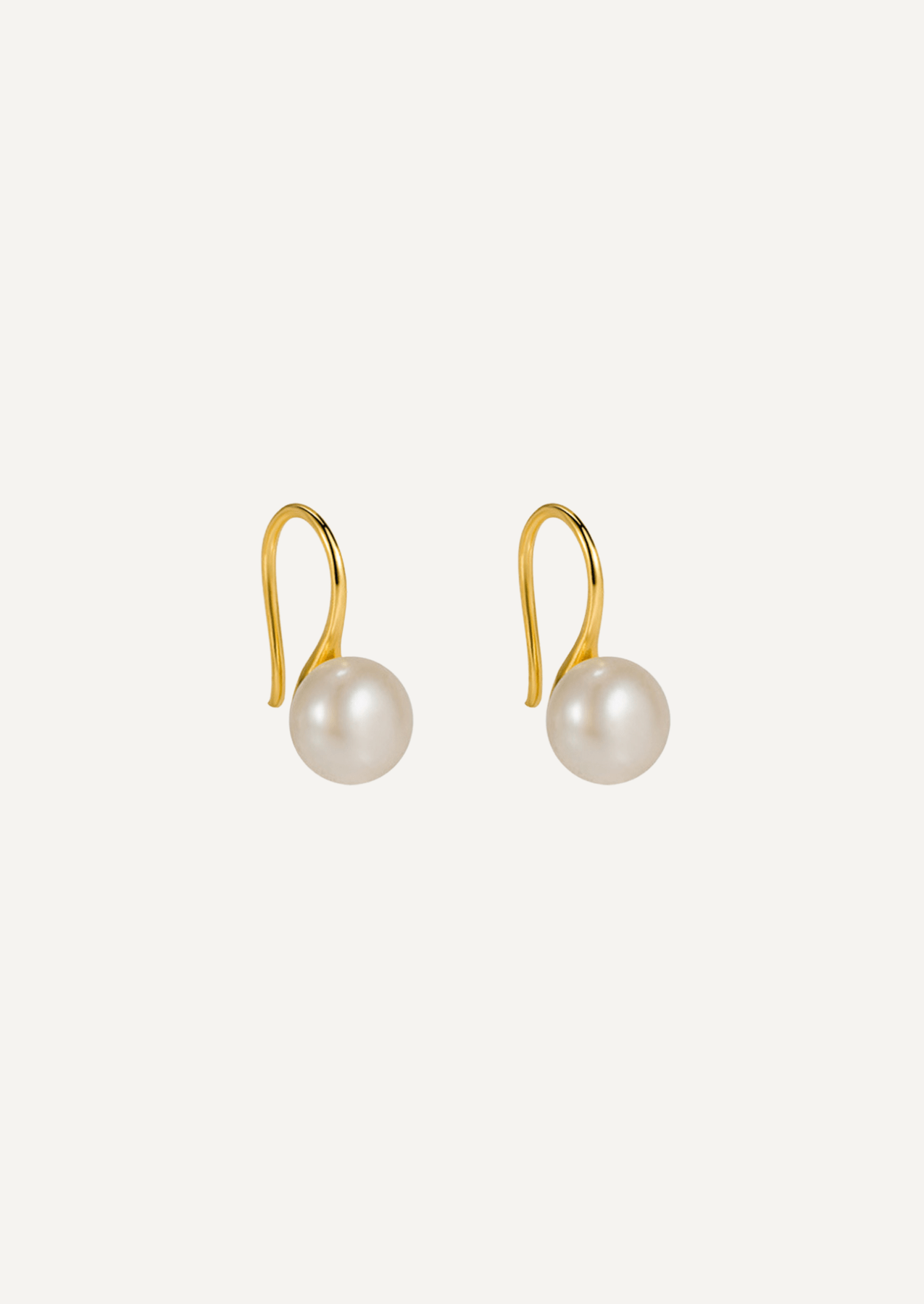 The Still Gold Vermeil Pearl Earrings - Molten Store