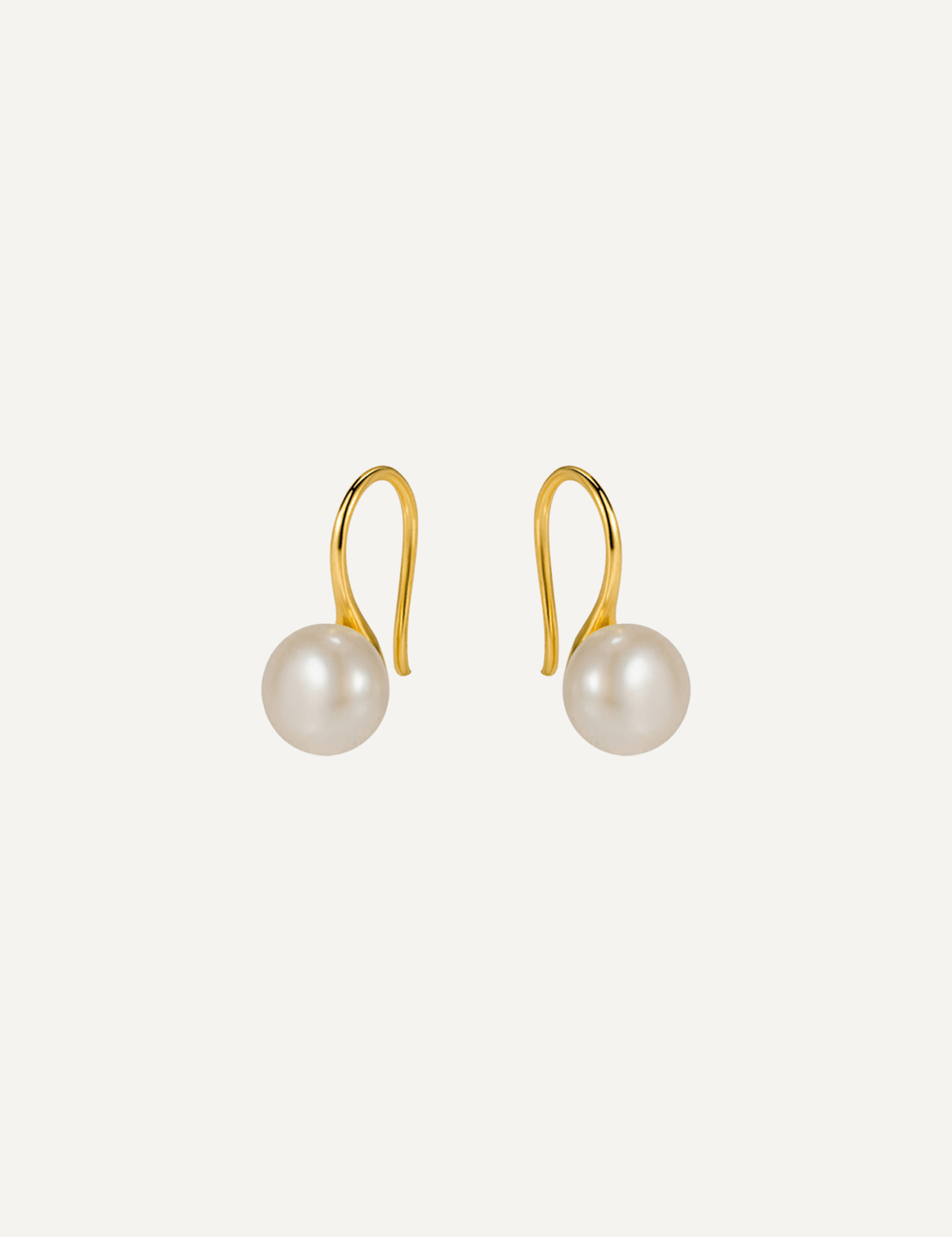 The Still Gold Vermeil Pearl Earrings - Molten Store