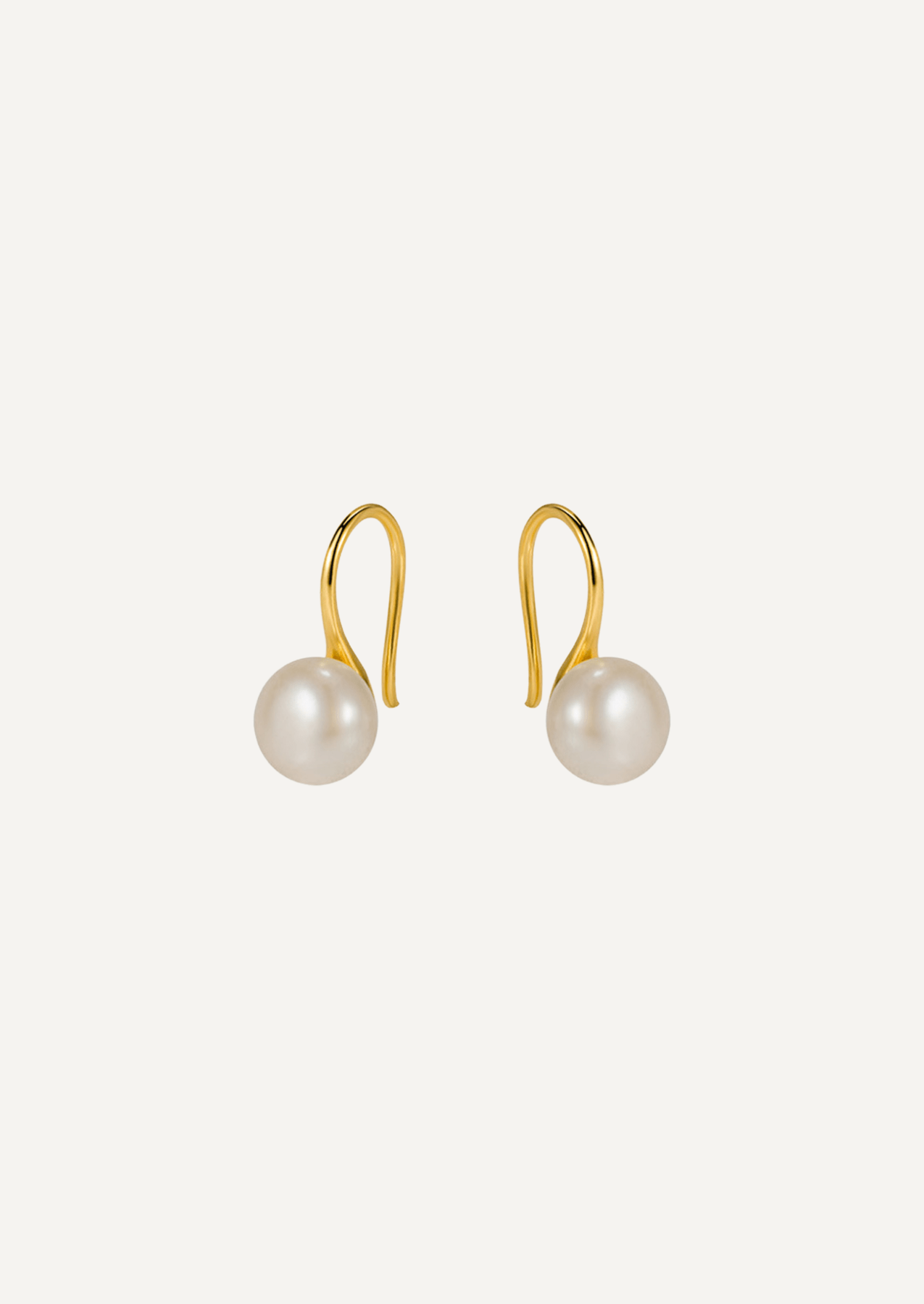 The Still Gold Vermeil Pearl Earrings - Molten Store
