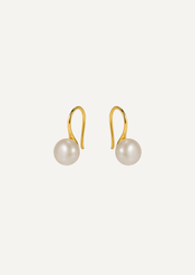 The Still Gold Vermeil Pearl Earrings - Molten Store