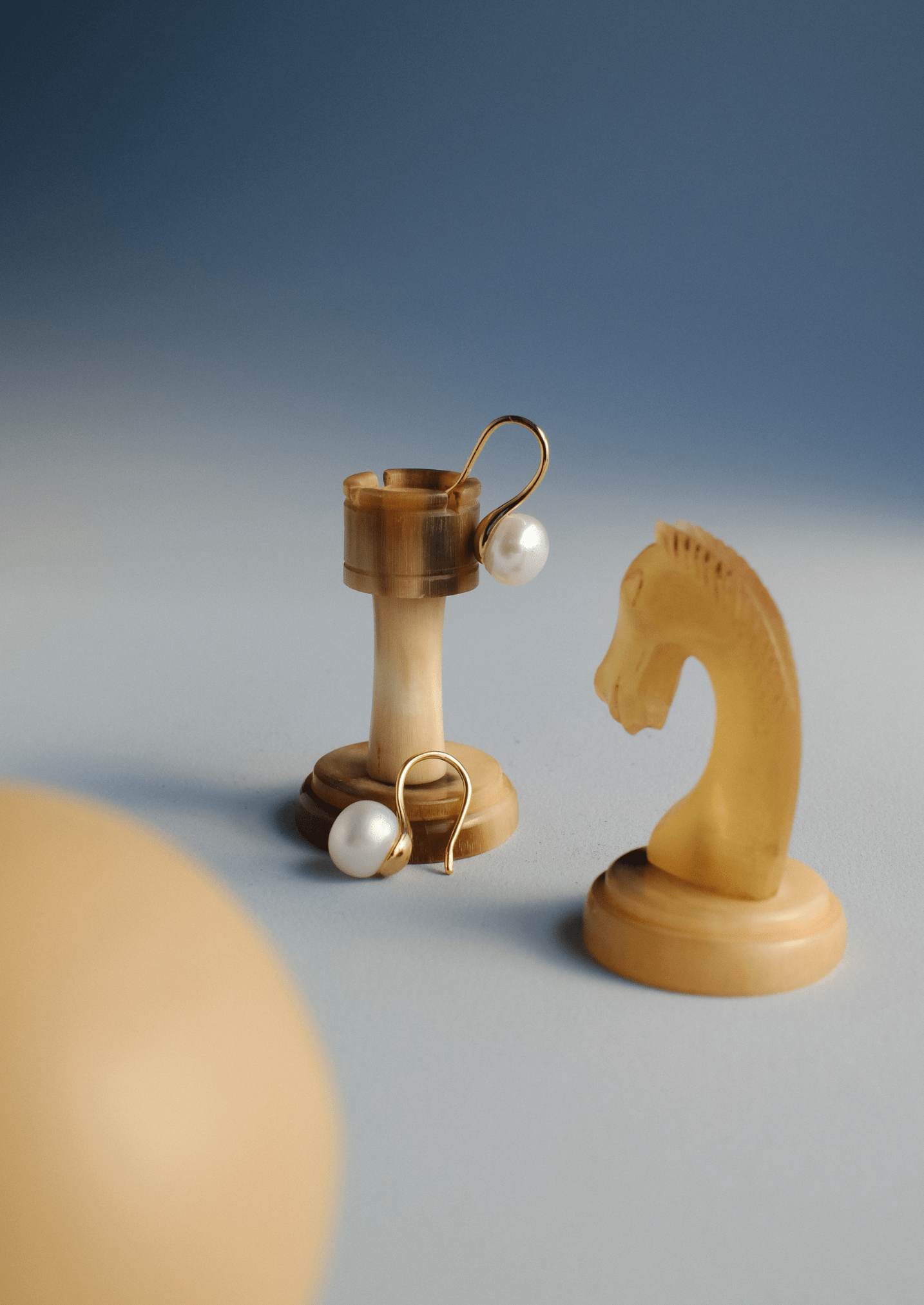 The Still Gold Vermeil Pearl Earrings - Molten Store